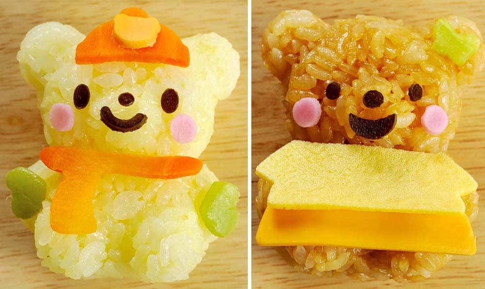 Bear & Rabbit Shaped Sushi Rice Press Molds with Food Cutters - DIY Sushi Making Kit for Home Cooking, Party Decorations & Bento Box Art (75872)