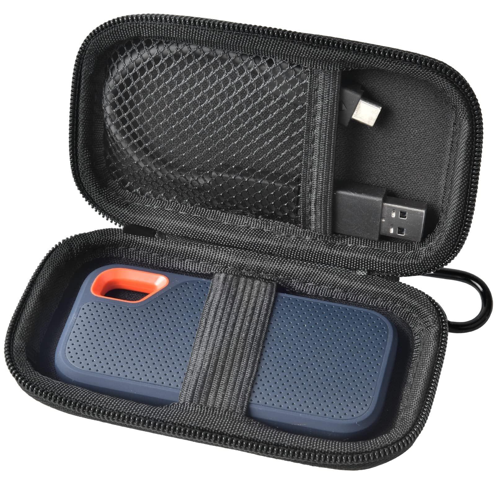 SanDisk PRO Extreme Portable SSD Case - Protective Storage Holder for 1TB/2TB/500GB/4TB External SSD (SDSSDE61/SDSSDE60/SDSSDE81/SDSSDE30) - Travel-Friendly Hard Drive Box for Digital Nomads & Photographers (Black)