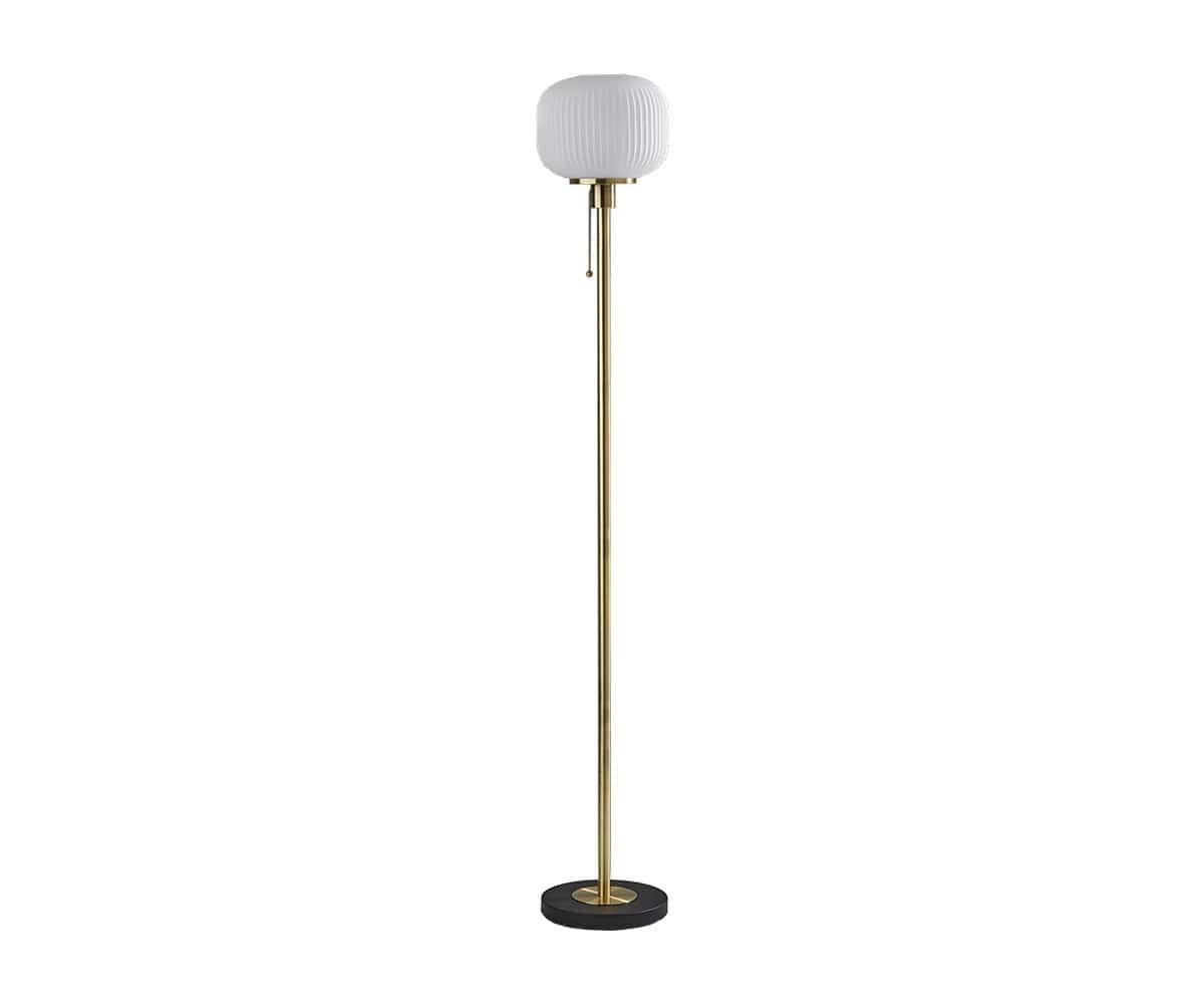Vintage Patina Floor Lamp - Antique Bronze Finish, Adjustable Height for Living Room, Bedroom, or Office - Perfect for Reading, Relaxing & Home Decor