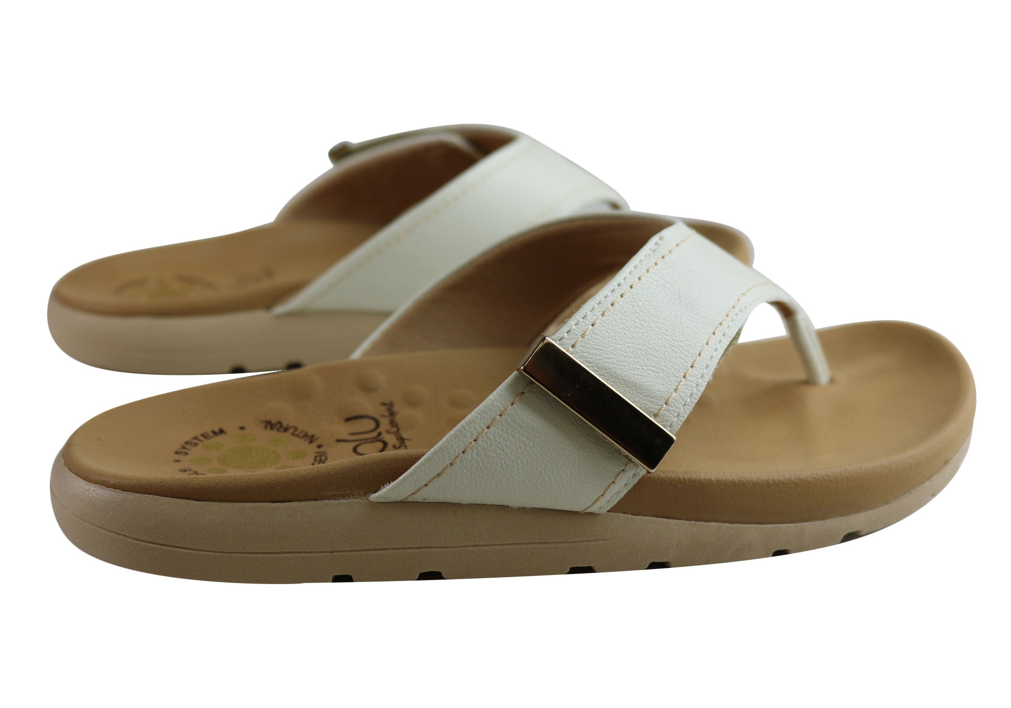 Malu Supercomfort Dinah Women's Comfort Thongs Sandals - Brazilian-Made Flip Flops for Beach, Pool & Summer Outfits