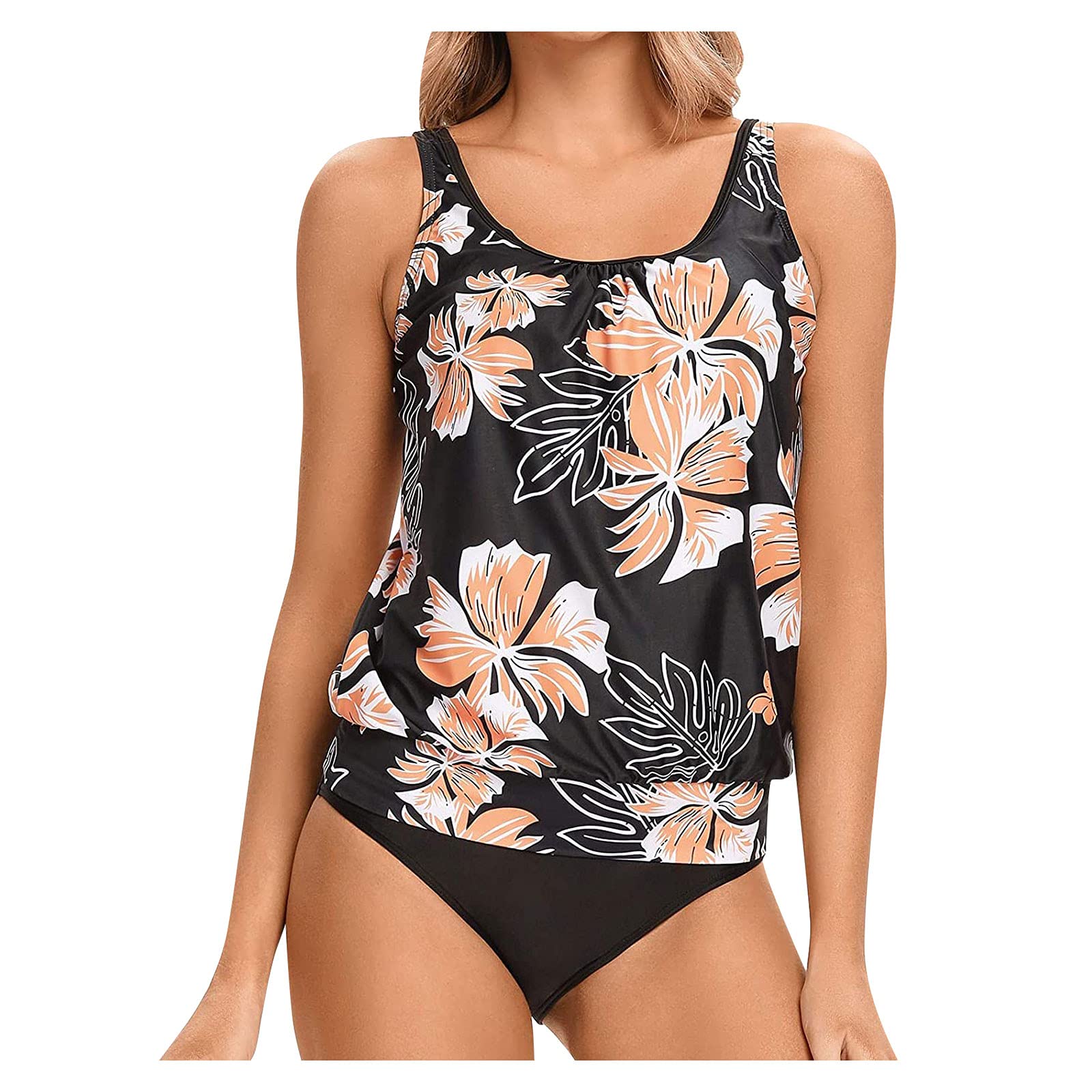 Women's Sexy Tankini Two Piece Swimsuit - Halter String Triangle Bikini Set for Beach, Pool & Summer Vacations