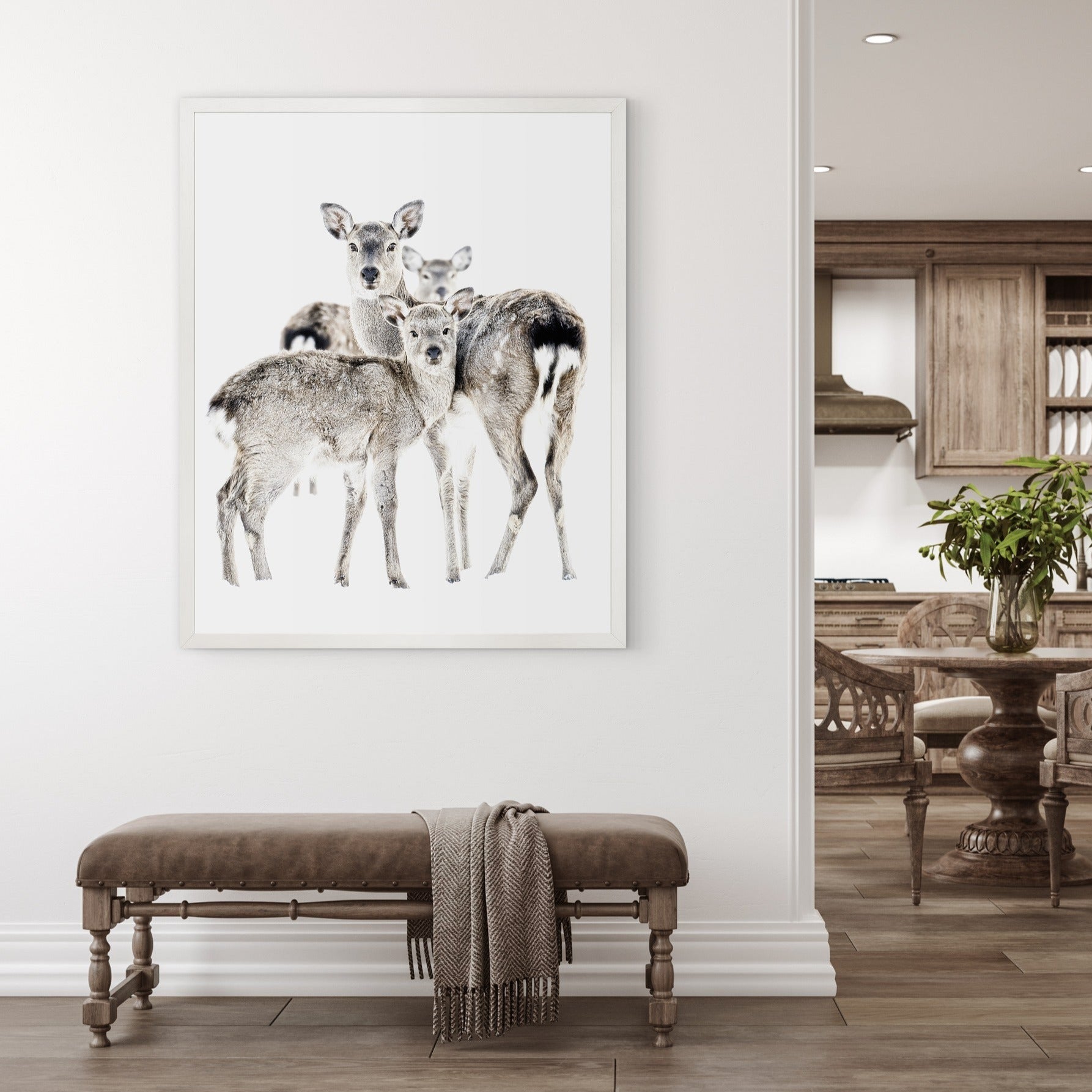Beautiful Maternal Vigil Wall Art - Inspirational Mother and Child Painting - Perfect for Nursery, Living Room & Bedroom Decor