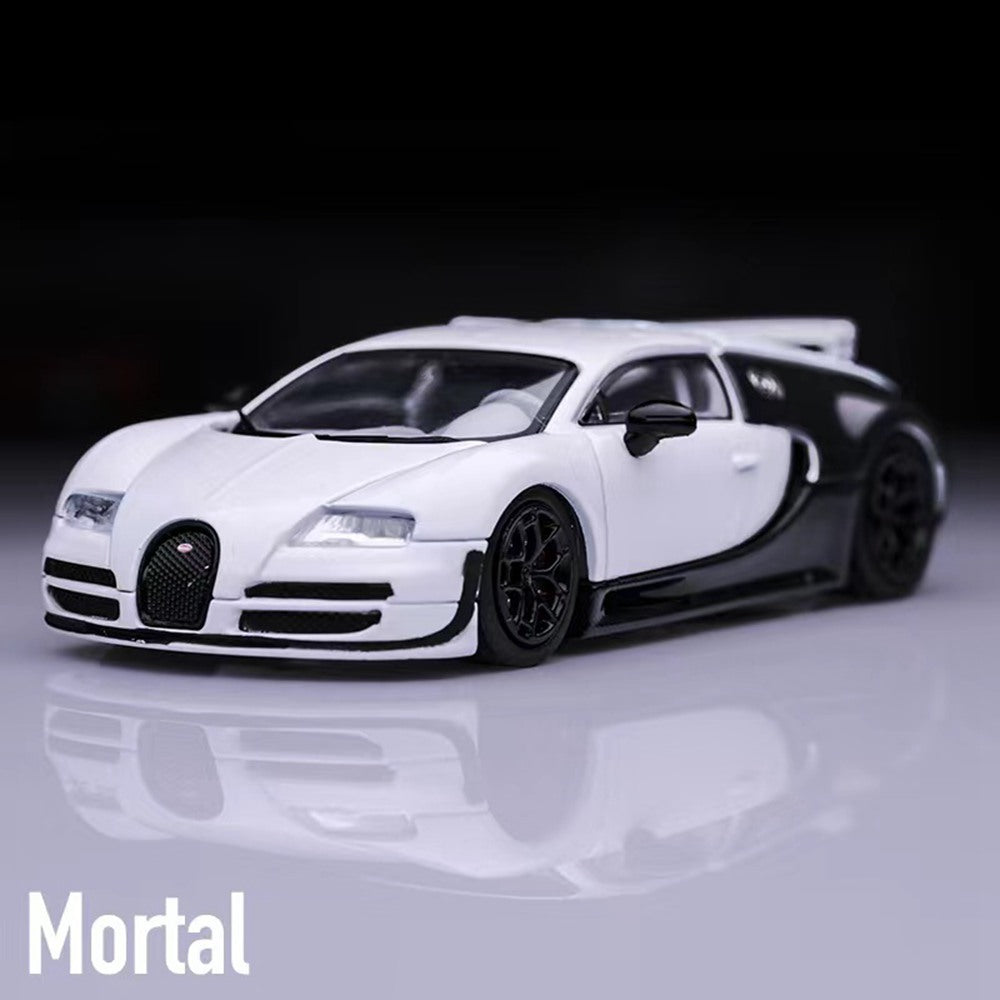 1:64 Scale Bugatti Veyron Super Sport Die Cast Model Car - Collectible Toy for Adults & Kids - Perfect Gift for Car Enthusiasts - Panda Gulf Ceramic Edition - Display for Home, Office or Car Show Collection
