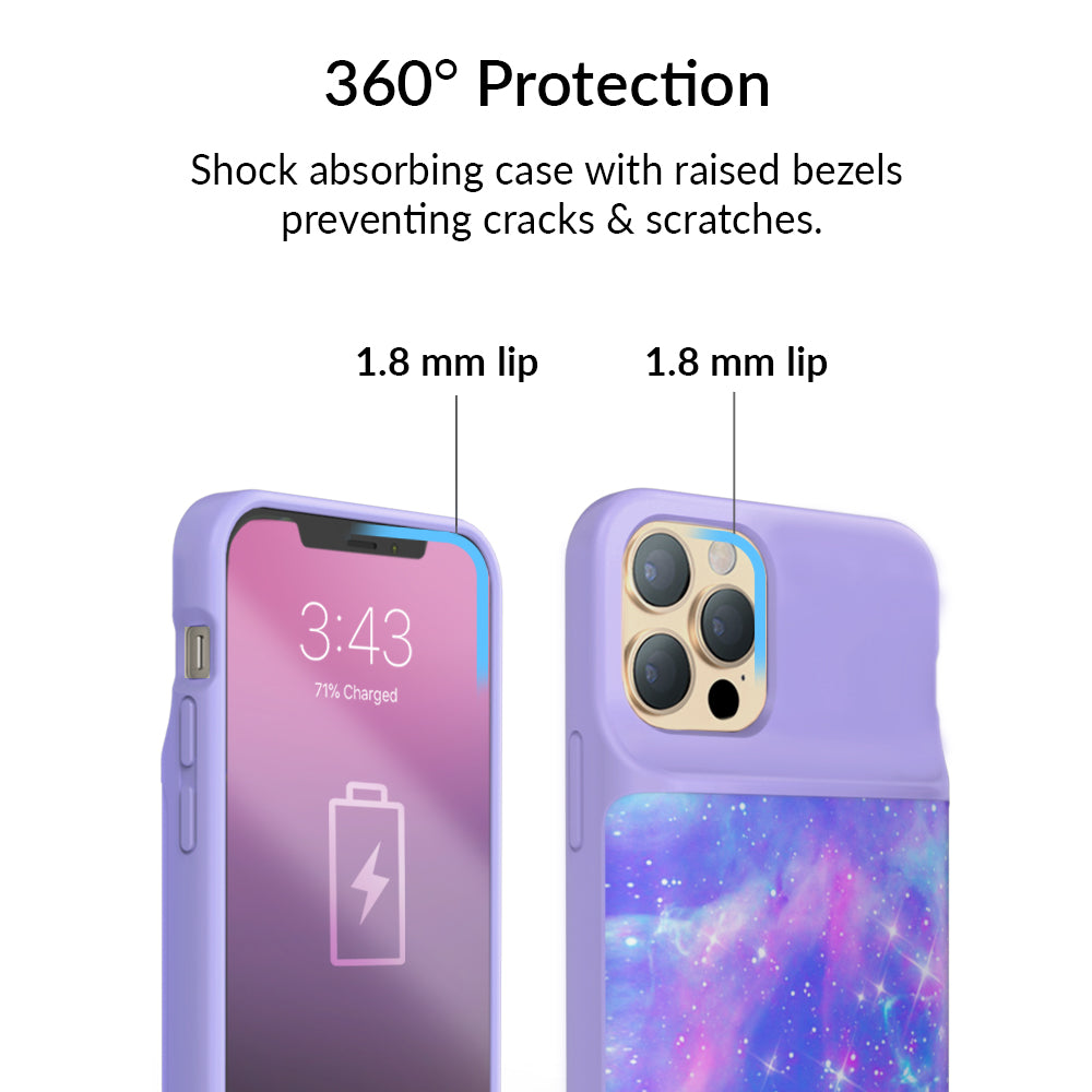 Samsung Galaxy & iPhone Charging Case - Portable Power Bank with Fast Charging for On-the-Go Use at Work, Travel, or Outdoor Adventures