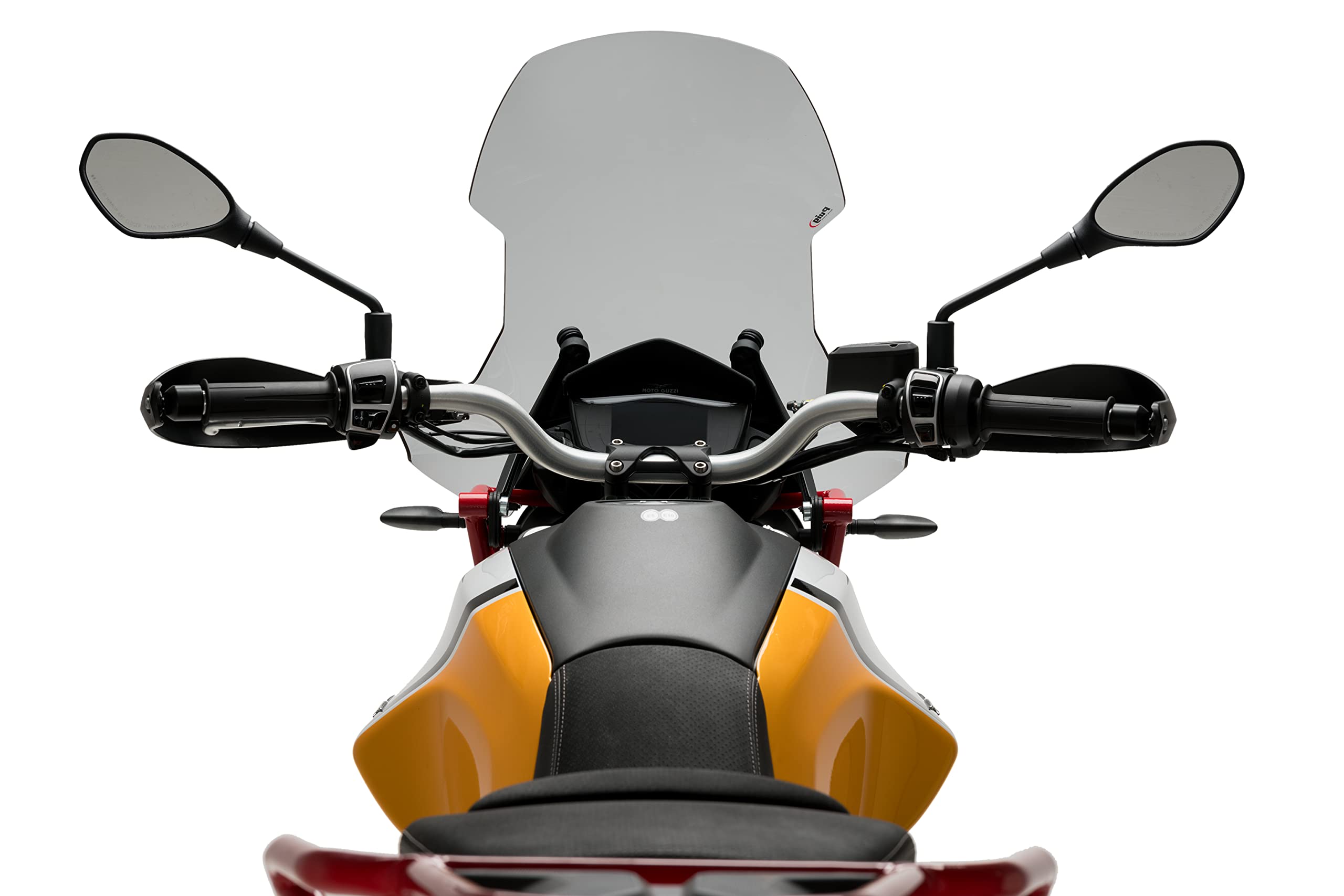 Puig Touring Windshield for Moto Guzzi V85 TT 850, TT Centenario 850 & Travel 850 (2021-2023) - High-Quality Motorcycle Windshield with EVOCATIVE Graphics - Perfect for Long-Distance Riding and Adventure Tours