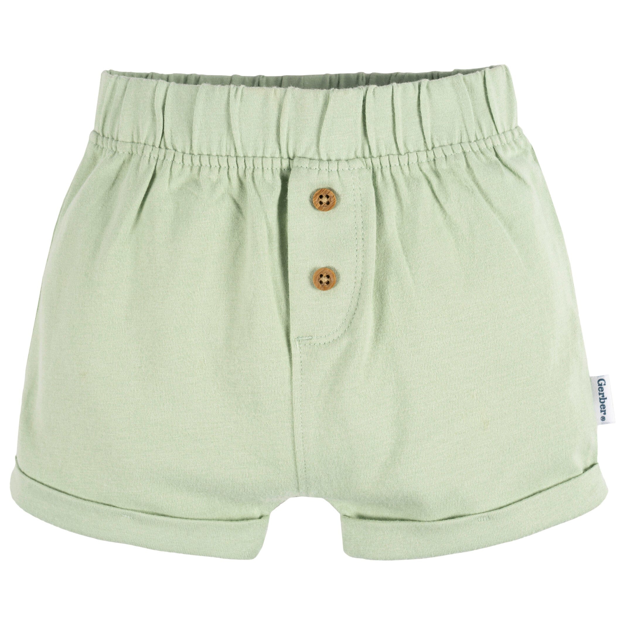 3 Pack Baby Neutral Knit Shorts - Black Stripe, Light Grey Heather & Green | Soft & Comfortable for Playtime, Outings & Everyday Wear