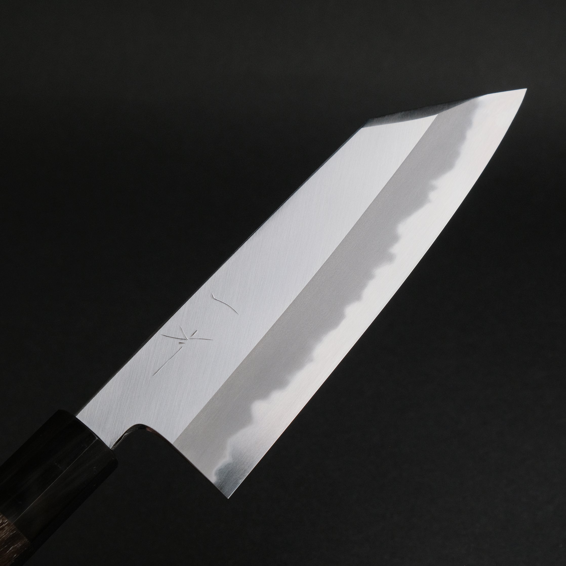 Premium Hitohira Tanaka Kyuzo Blue #1 Migaki Bunka Knife - Japanese High-Carbon Steel Blade with Ziricote Wood Handle - Perfect for Sushi, Vegetables & Precision Cutting