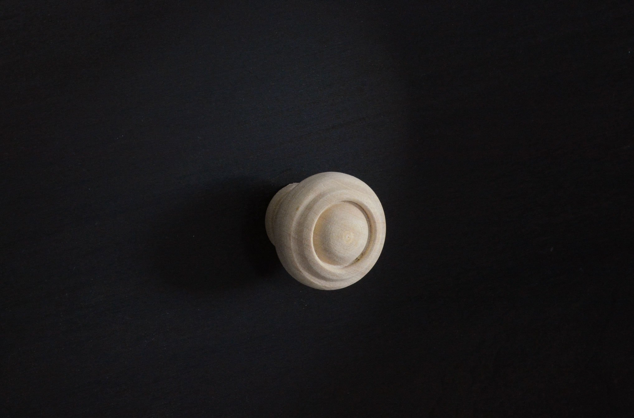 Unfinished Maple Wood Knob #3530-1-1/8