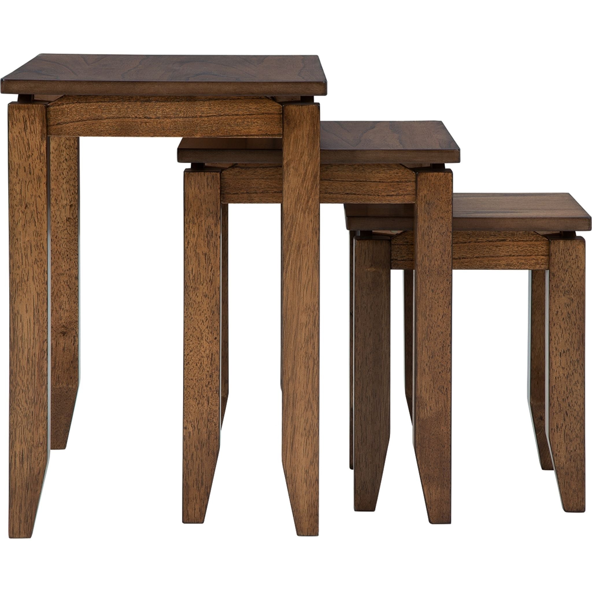 Brentmond 3-Piece Brown Wooden Accent Table Set - Perfect for Living Room, Bedroom, or Entryway Decor