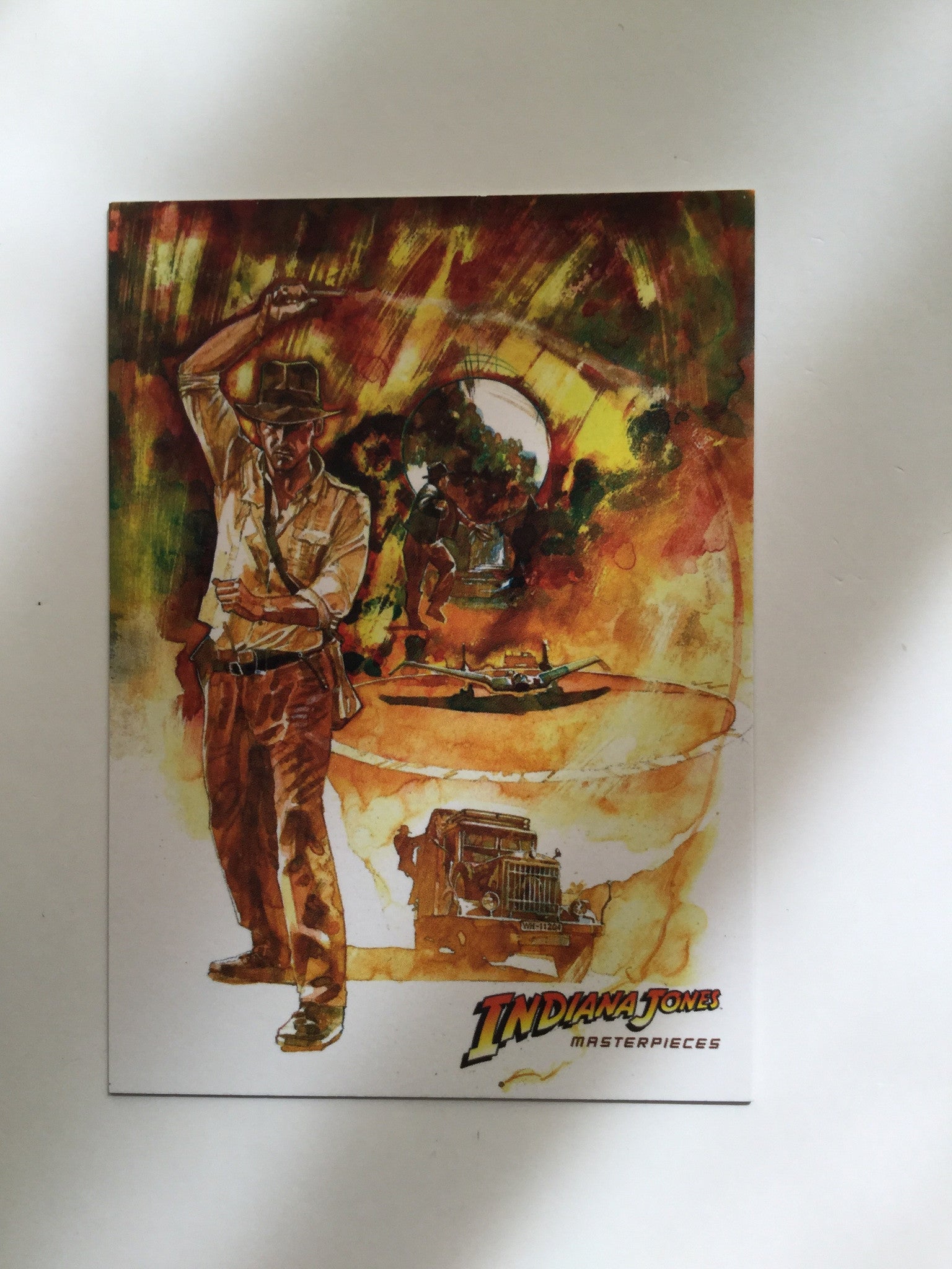 Rare Indiana Jones Masterpieces Topps Promo Trading Card - Collectible Memorabilia for Fans & Movie Enthusiasts