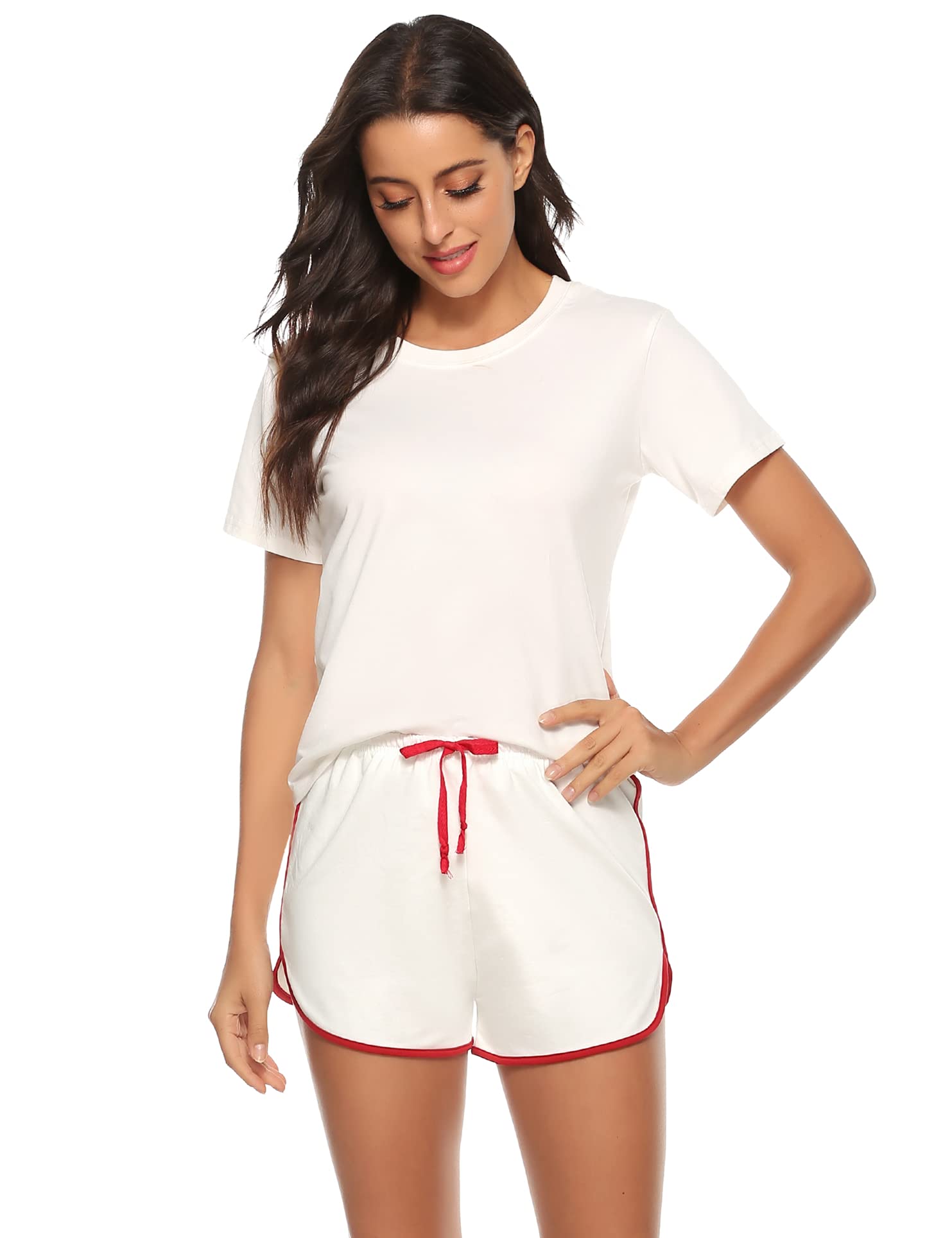High Waist Yoga Shorts for Women with Pockets - Breathable Cotton Workout Shorts for Running, Gym, Dance & Outdoor Sports - Comfortable Athletic Dolphin Shorts for Summer Exercise, Home Workouts & Casual Wear - Perfect for Yoga, Pilates, Beach & Lounge Wear - Ideal for Active Lifestyles, Travel & Everyday Comfort