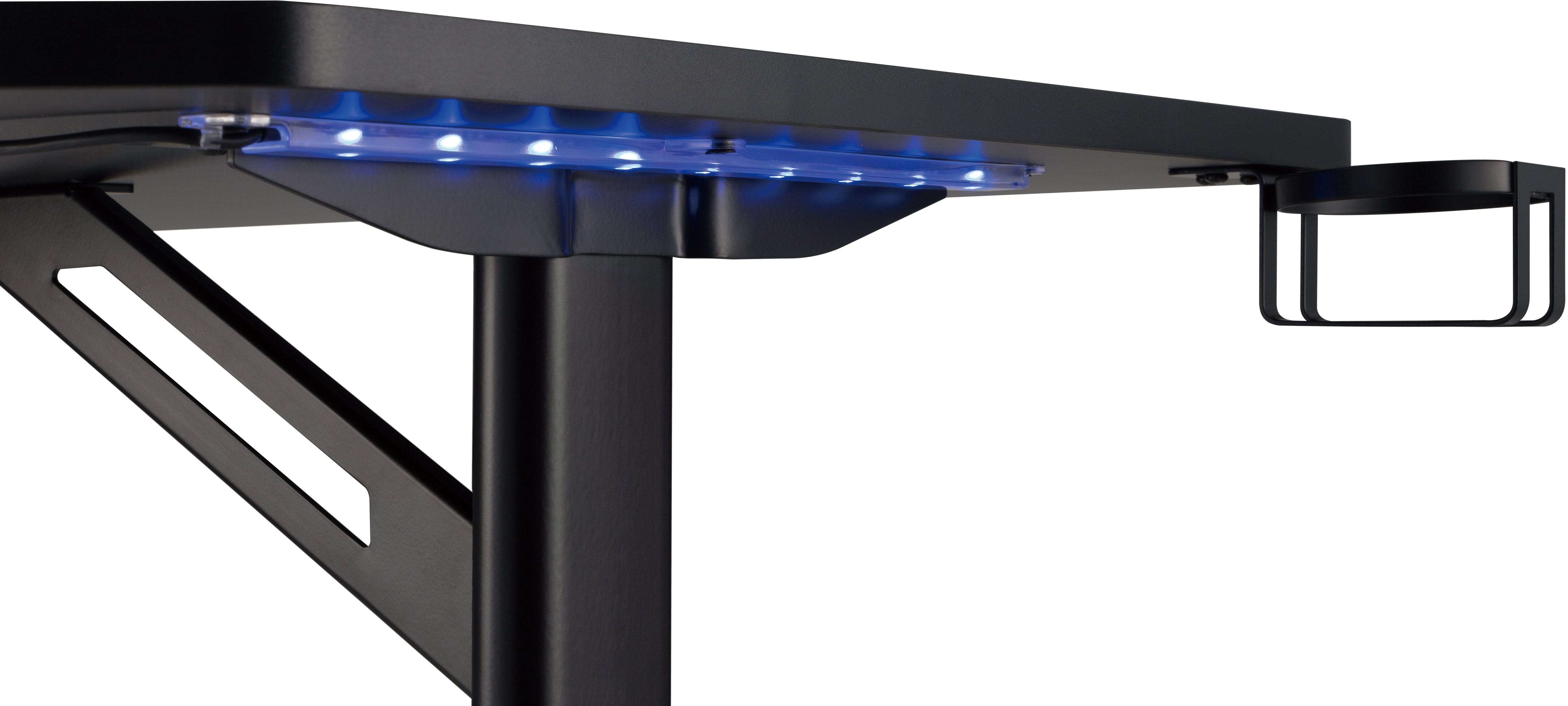 Safco Ultimate Computer Gaming Desk 5393 - Ergonomic Home Office Desk for PC & Console Gamers - Perfect for Streaming, Work & Study - Durable & Spacious Gaming Setup