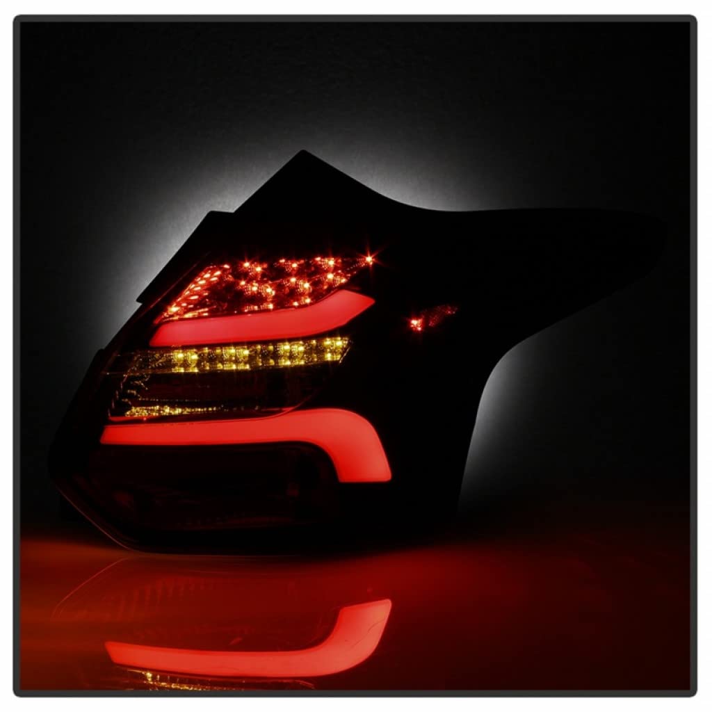 Spyder LED Tail Lights for Ford Focus 2012-2014 | 5-Door Hatchback | Black Smoke Lens | Pair (Part# 5085146) | Upgrade Your Car's Rear Style & Visibility