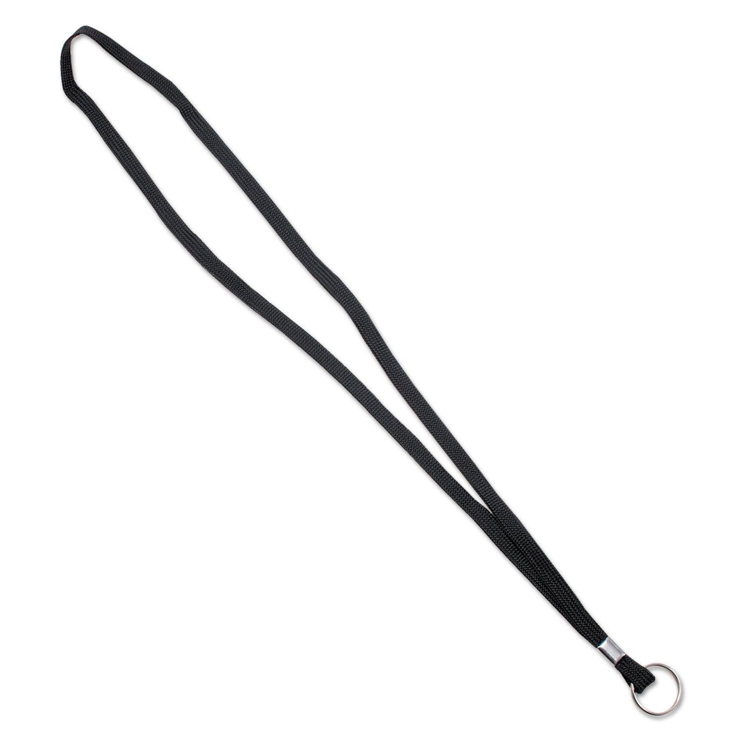 Advantus Premium Black Deluxe Lanyards with Metal Ring Fastener - 36 Inch Long, 24-Pack - Perfect for ID Badges, Keys & Event Passes