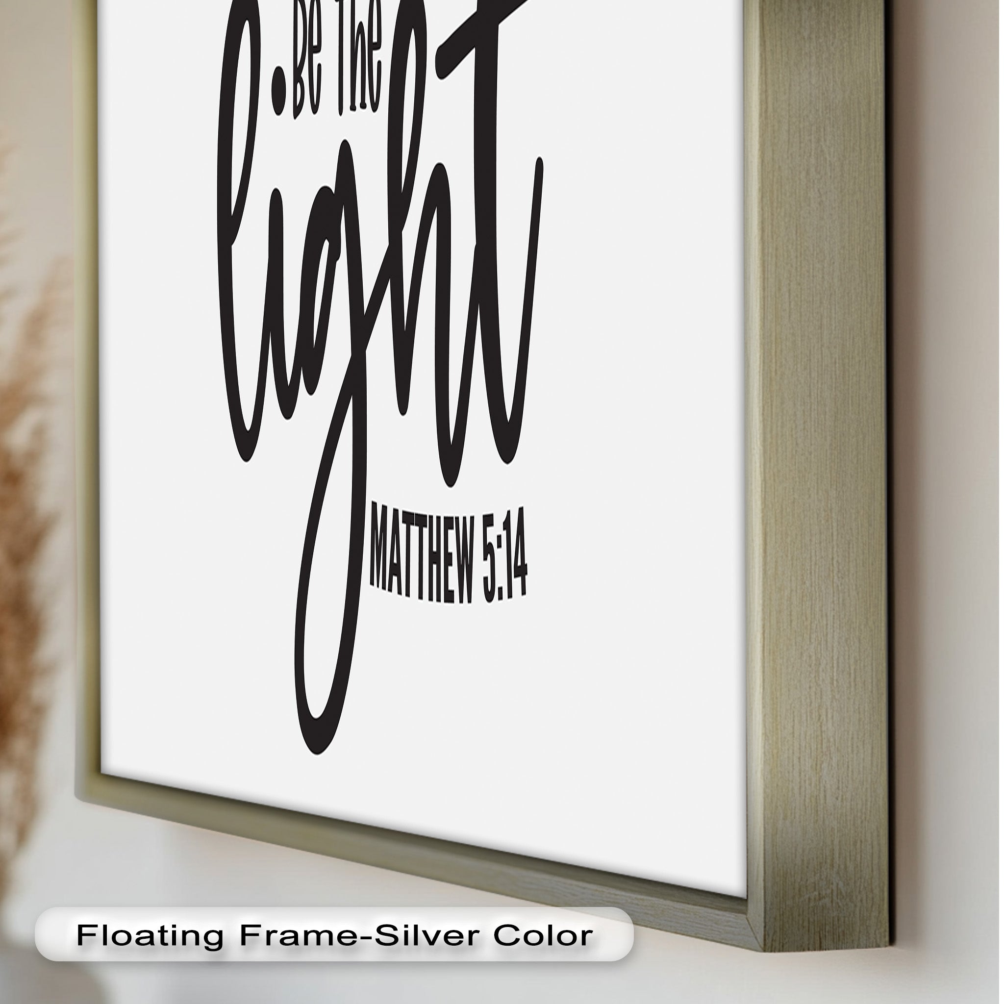 Be The Light - Matthew 5:14 Bible Verse Oil Painting - Christian Home Decor & Gift for Religious Inspiration