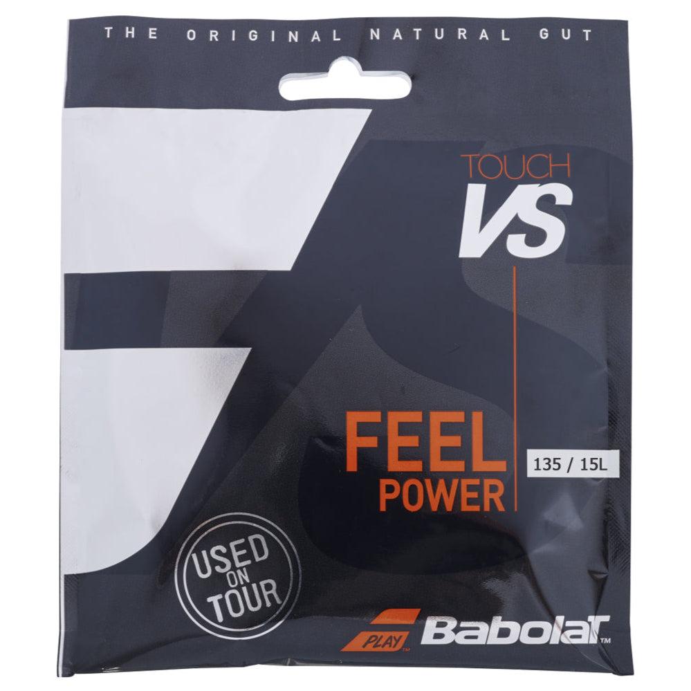 Babolat Touch VS 15L/1.35mm Natural Gut Tennis String - Premium Performance for Tennis Rackets | Perfect for Competitive Play & Professional Players