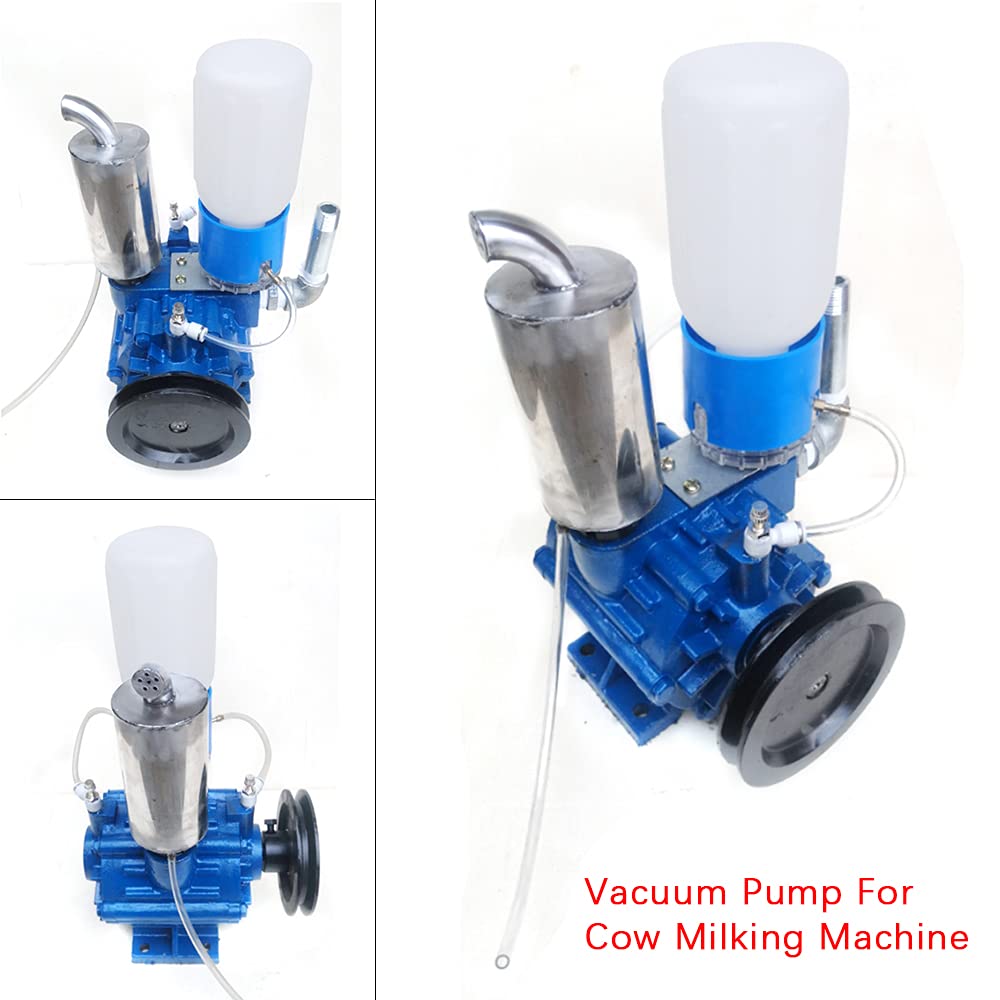 Portable 250L/min Vacuum Pump for Cow & Goat Milking Machine - Livestock Milking Equipment for Bucket, Tank & Barrel - Perfect for Dairy Farms, Small Ranches & Homesteads
