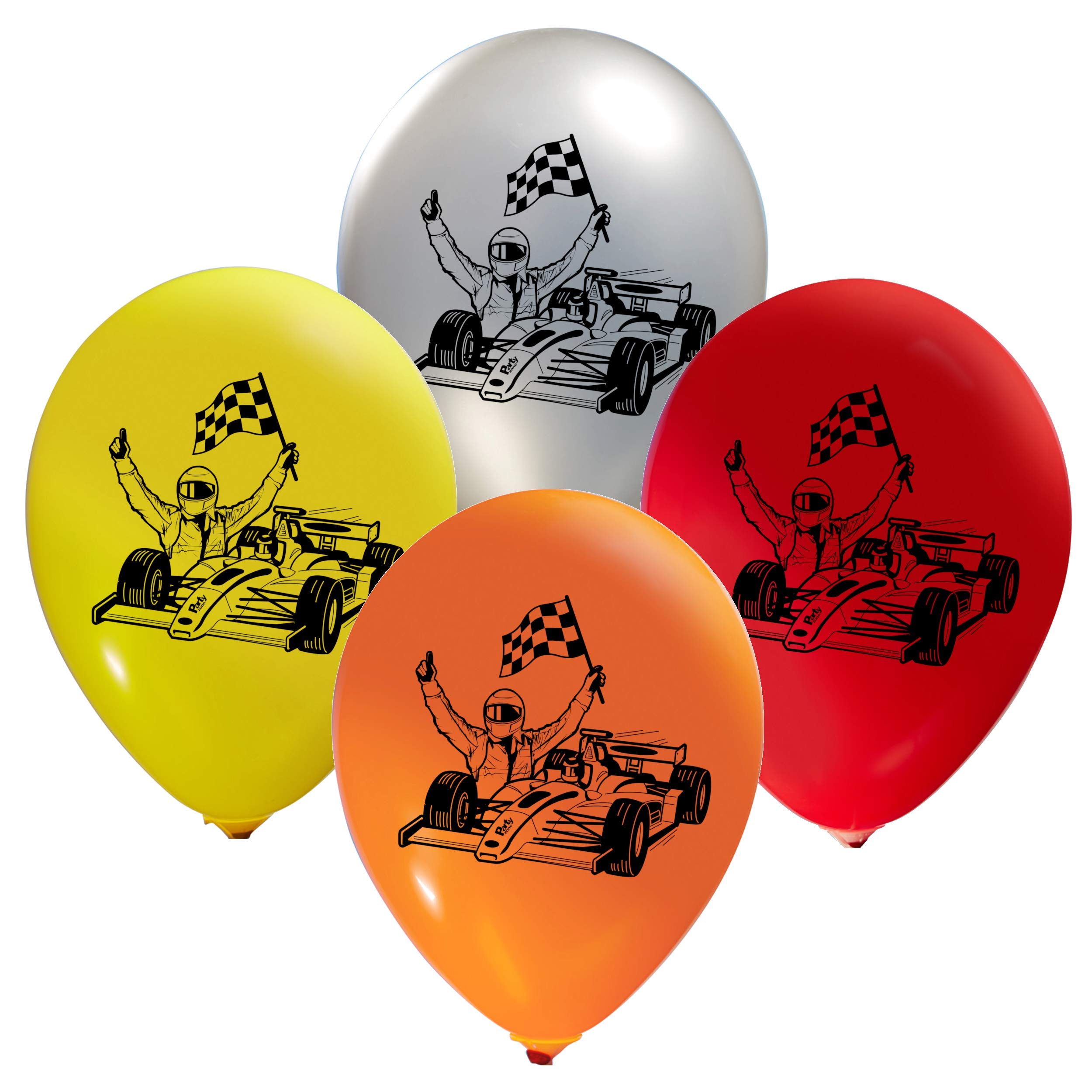 16pcs Race Car Balloons Set - 12