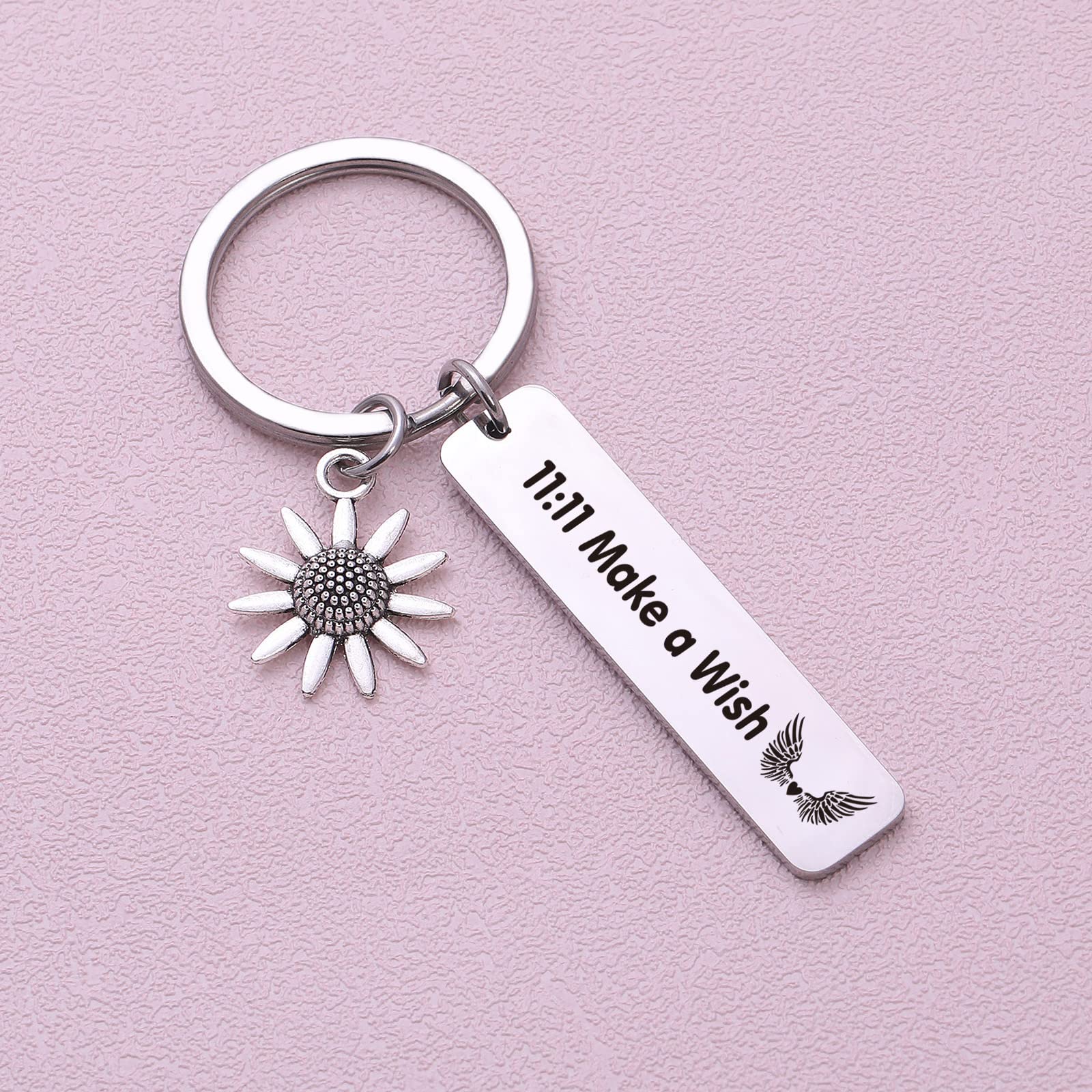 NOTHERS RSZOTW 11:11 Couple Keychain - Wing Wishing Jewelry for Couples, Spiritual Gift for Mother, Good Luck Charm for Love & Relationships | Perfect Anniversary Gift, Valentine's Day Present & Spiritual Keepsake