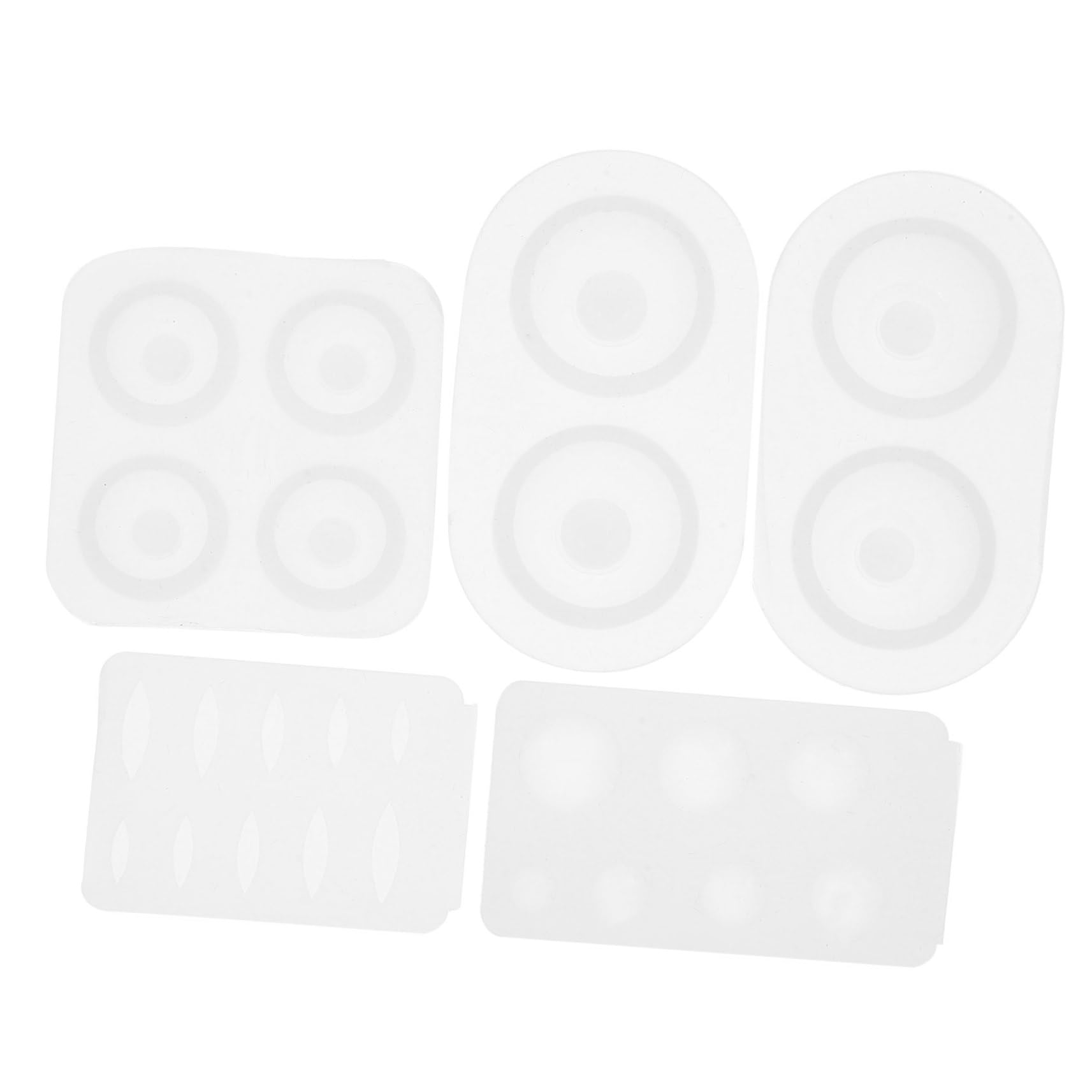 EXCEART 5pcs Epoxy Doll Eye Mold Silicone - DIY Resin Casting Molds for Jewelry, Crystal Eyes, White Fudge - Perfect for Resin Art, Cake Decorating & Craft Projects