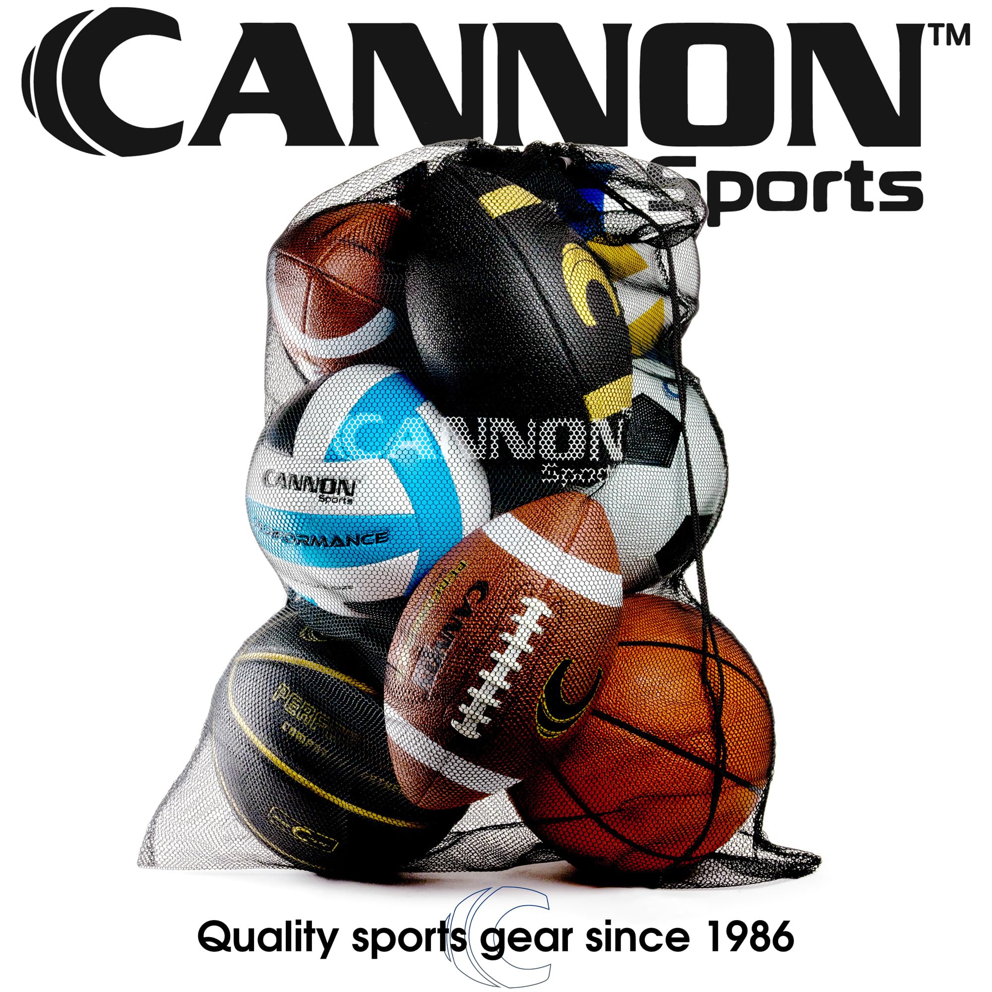 Cannon Sports Electric Ball Inflator Pump with Pressure Gauge - 1/8 HP Oil-Free Air Compressor for Basketballs, Soccer Balls, Exercise Balls, Tires, Pool Floats & Air Mattresses | Portable Inflator for Home, Gym, Camping & Outdoor Activities