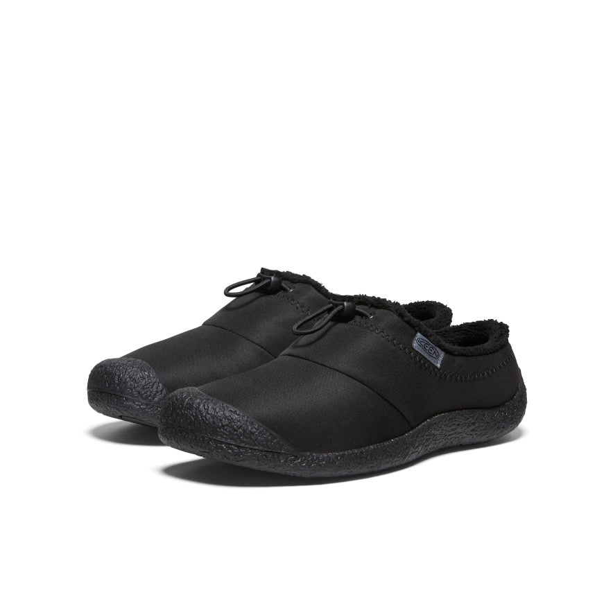 Women's Howser III Slide Sandals - Black Smooth Nylon Comfortable Slides for Casual Wear, Beach, Poolside & Home Use