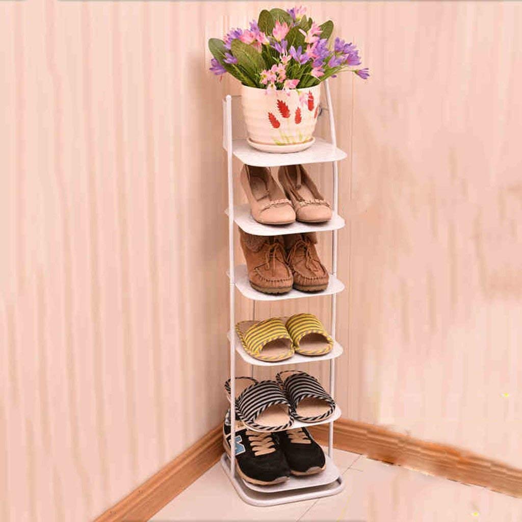 BHBXZZDB Heavy Duty 7-Tier Iron Shoe Rack - Space Saving Shoe Storage Organizer for Entryway, Living Room & Closet - Sturdy Metal Shoe Shelf for Home & Office Organization
