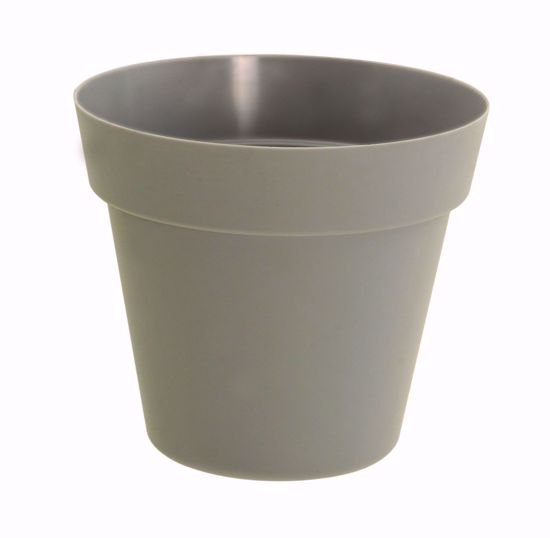 Medium Gray Plastic Plant Pot - Durable & Lightweight Flower Container for Indoor & Outdoor Gardening