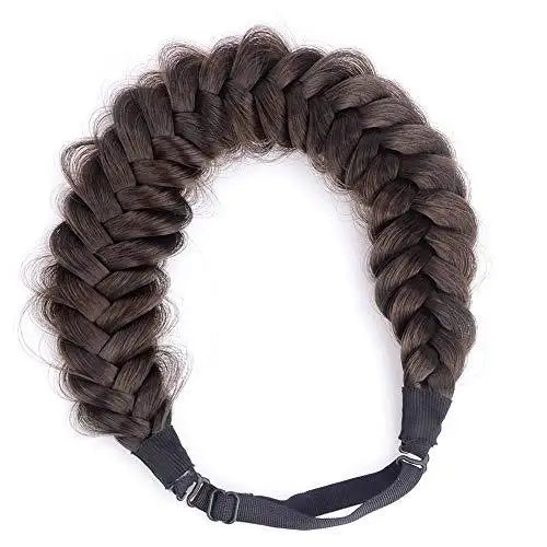 Stylish Synthetic Hair Braided Headband for Women – Fashionable Hair Accessory for Everyday Wear, Parties & Special Occasions
