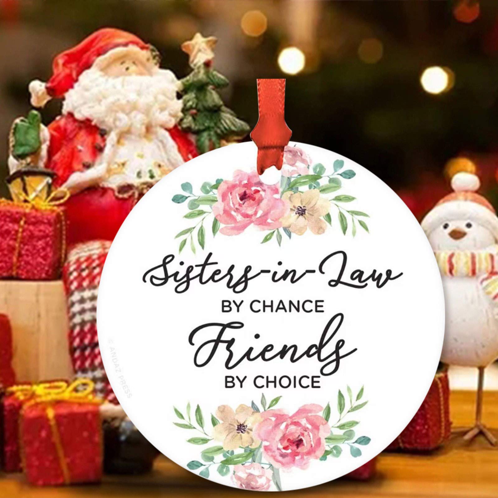 10-Piece Personalized Santa Claus Ornament Set - 2020 Christmas Holiday Decorations for Tree, Home & Party - Festive Xmas Decor for Gifts & Holiday Cheer