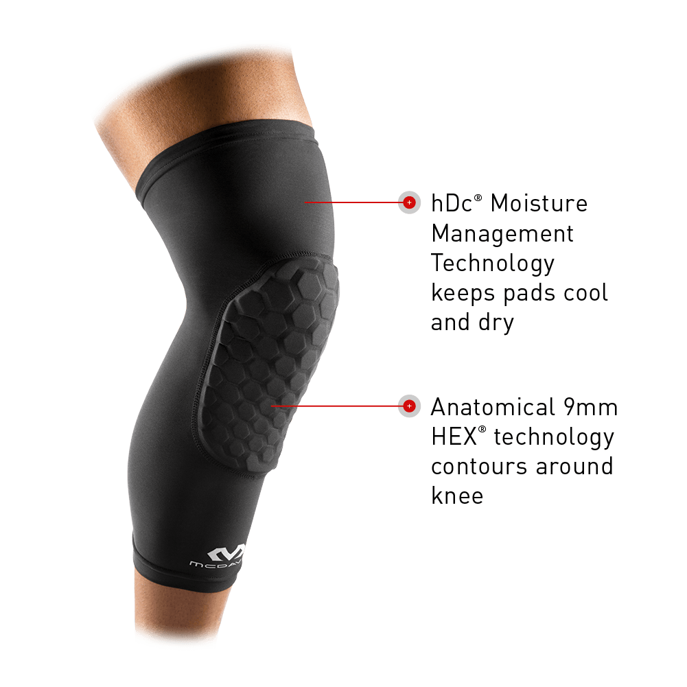HEX® Compression Leg Sleeves for Running & Sports - Pair of Knee High Support Sleeves for Men & Women - Improve Circulation & Recovery for Athletes, Gym Workouts & Marathon Training