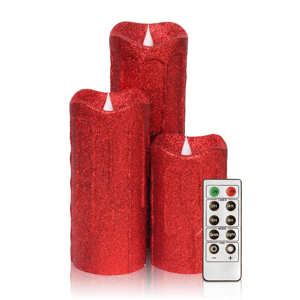 HOAPL Flameless LED Candles - Battery Operated Realistic Flickering Candles for Wedding, Christmas, Home Decor - Romantic Dinner, Spa Relaxation, Holiday Centerpiece