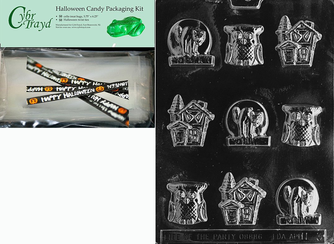 Halloween Chocolate Mold Kit with Chocolate Making Supplies - Owl Design for DIY Candy, Desserts & Party Treats | Perfect for Halloween Baking, Holiday Gifts & Home Decor