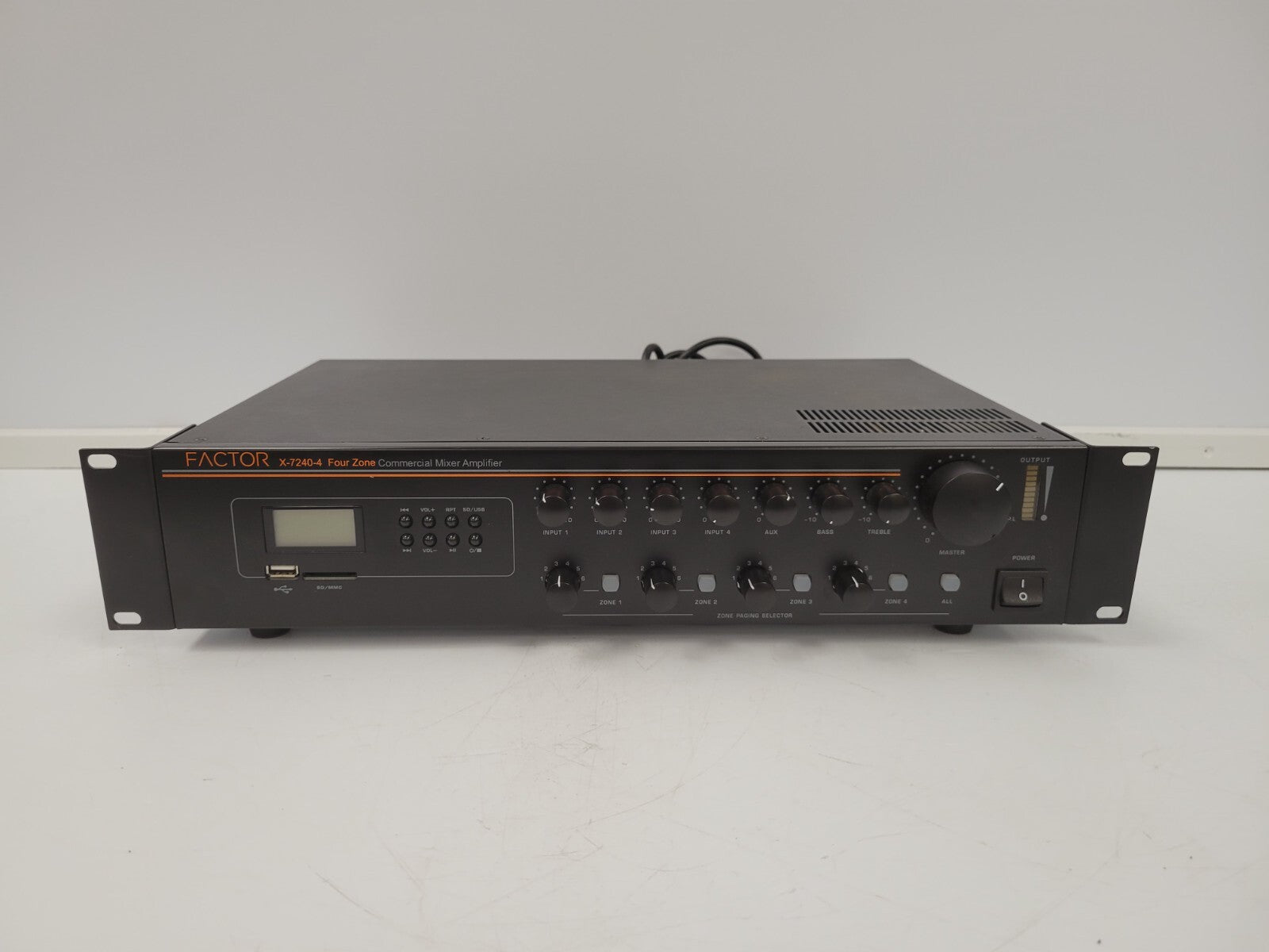 Factor X 7240 4-Zone Professional Audio Mixer - Perfect for DJ Performances, Live Events & Studio Recording
