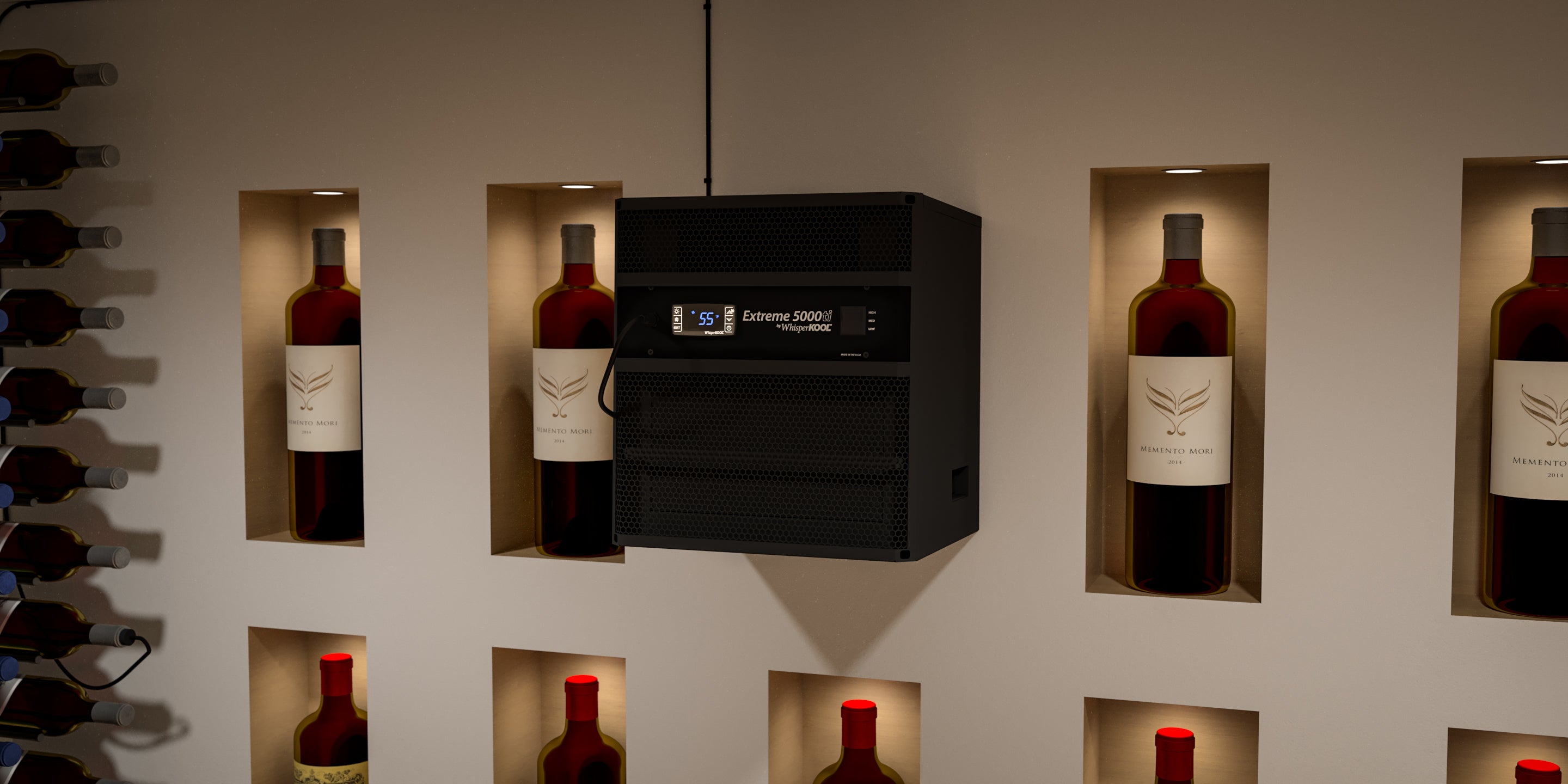 WhisperKool Extreme 5000TI Commercial Wine Cooler - Energy Efficient Under Counter Wine Refrigerator for Restaurants, Bars & Wine Cellars