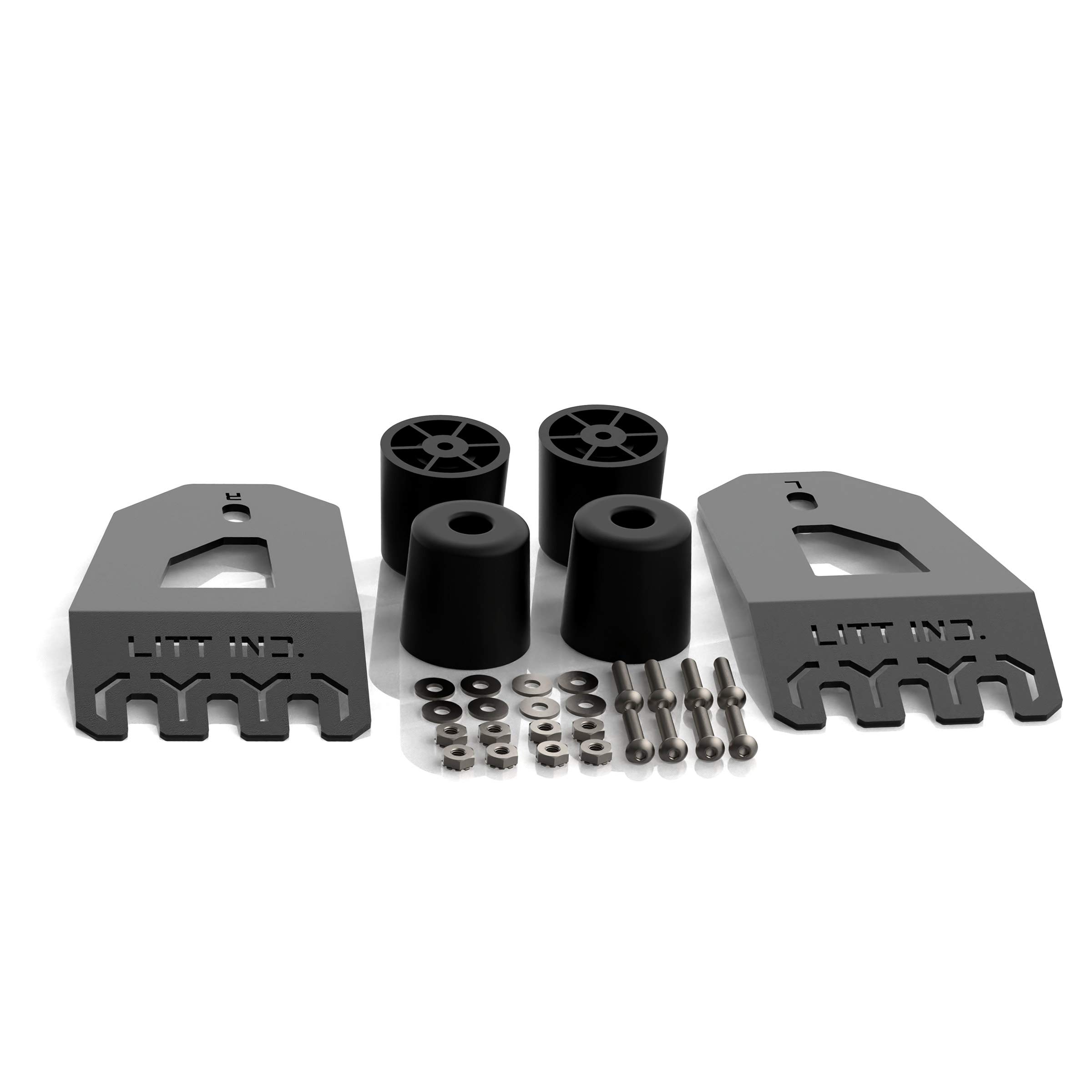 Polaris RZR XP 1000 & Turbo Heavy-Duty Toolbox Mounts by Litt Industries - Durable Off-Road Utility Box Brackets for UTV Accessories (Perfect for Trail Riding, Hunting & Worksite Storage)