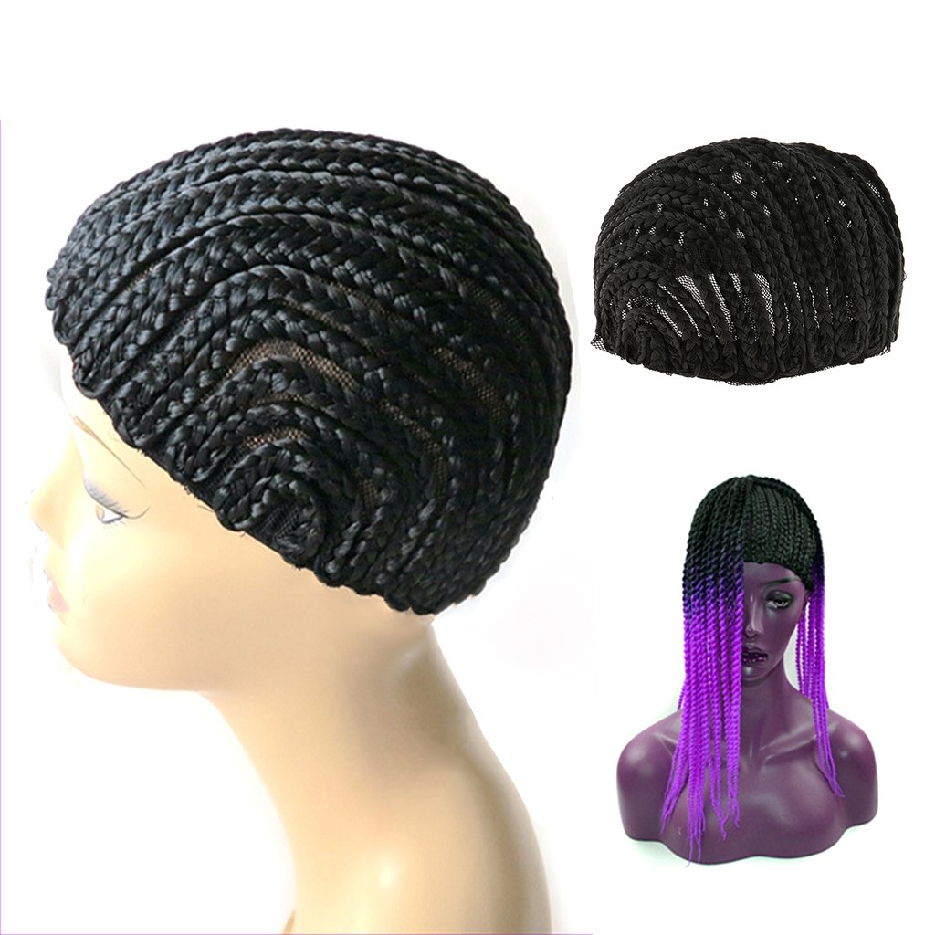Professional Adjustable Breathable Mesh Wig Cap for Cornrows - Soft & Comfortable Black Hair Net for Home, Salon & Protective Styling