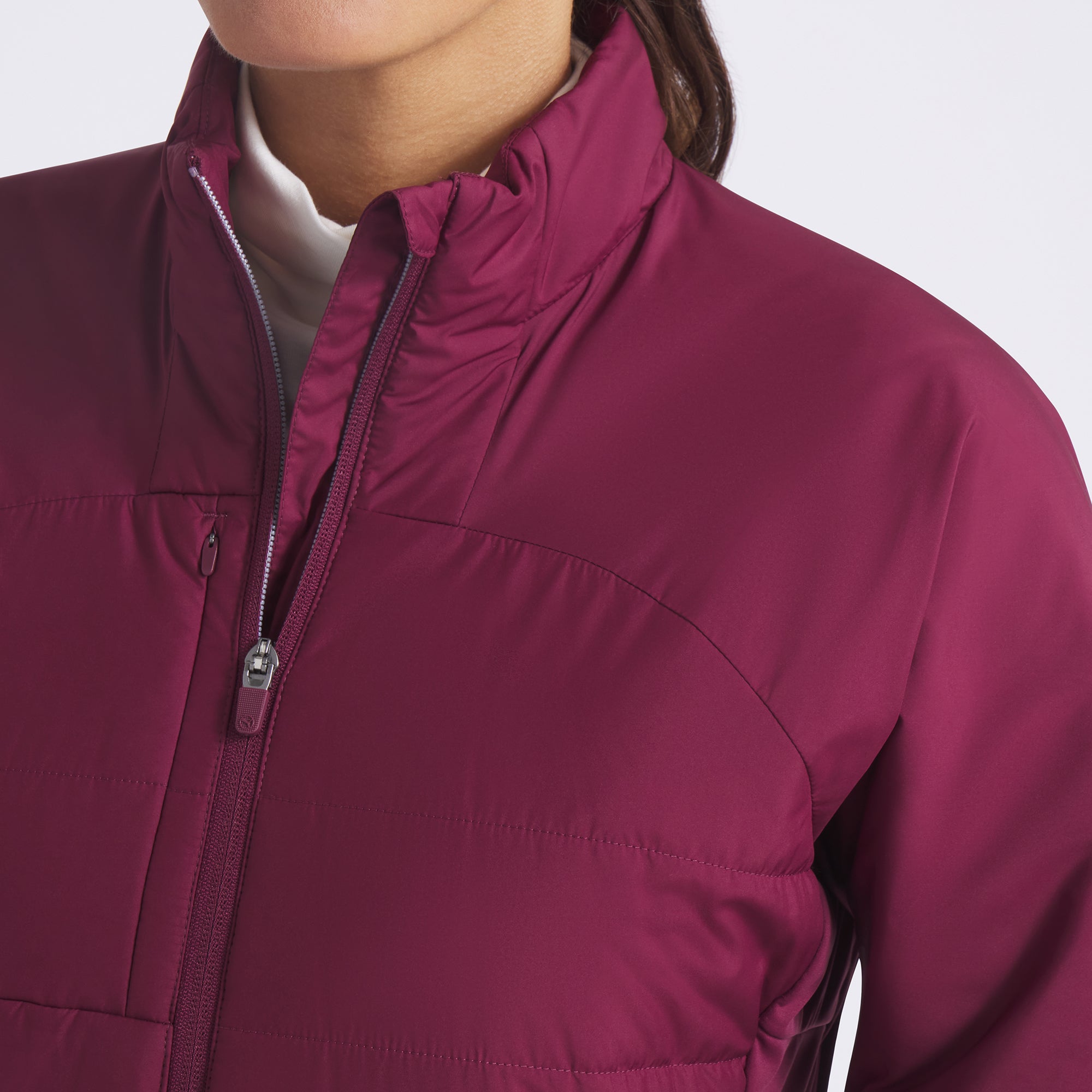 Women's Kyley Quilted Golf Jacket - Lightweight Waterproof Windbreaker for Outdoor Sports & Casual Wear