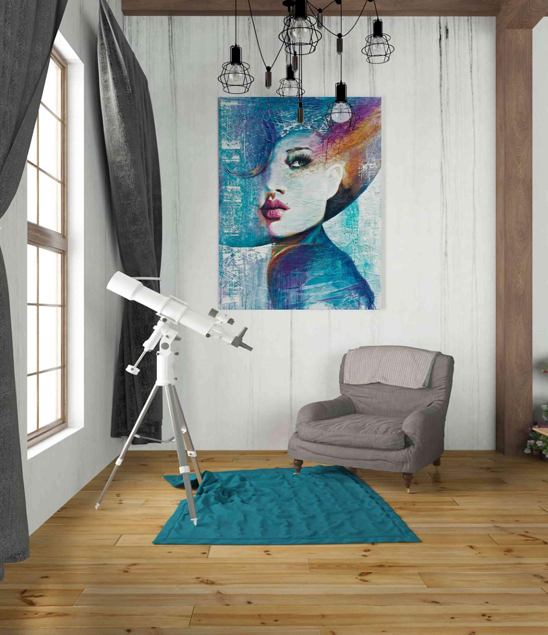 Angie by Colin John Staples - Premium 26x34 Inch Canvas Wall Art Painting - Perfect for Living Room, Bedroom & Office Decor