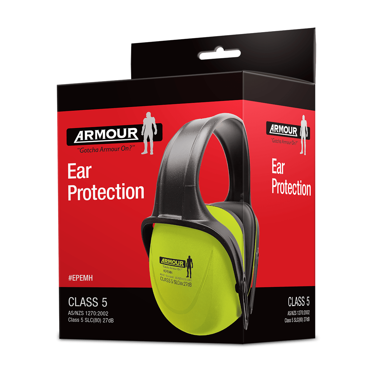 Class 5 SNR27 Armor Headband Earmuffs - High Noise Reduction Hearing Protection for Shooting, Hunting, Construction & Industrial Work