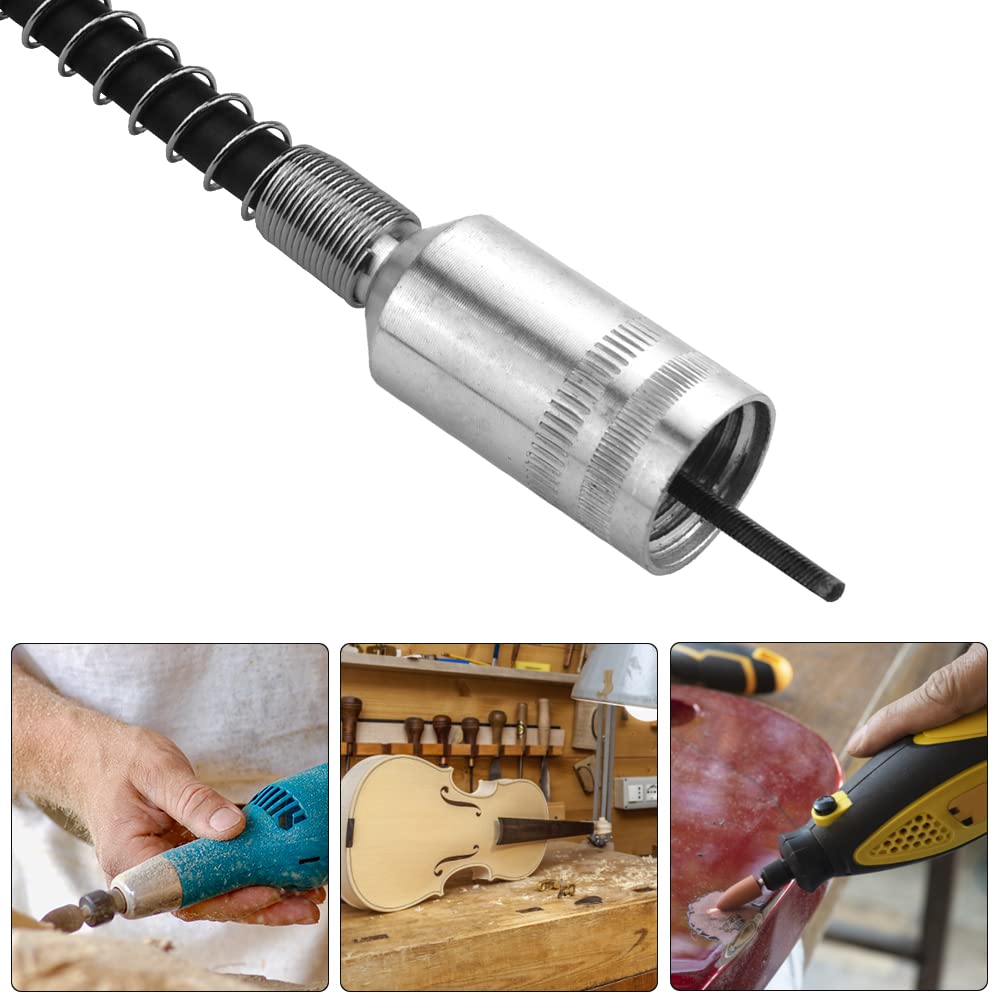 Flexible Flex Shaft Adapter for Power Drill - 39Inch Extension Cord Rotary Grinder Tool Attachment - Perfect for DIY Projects, Metal Polishing & Wood Carving