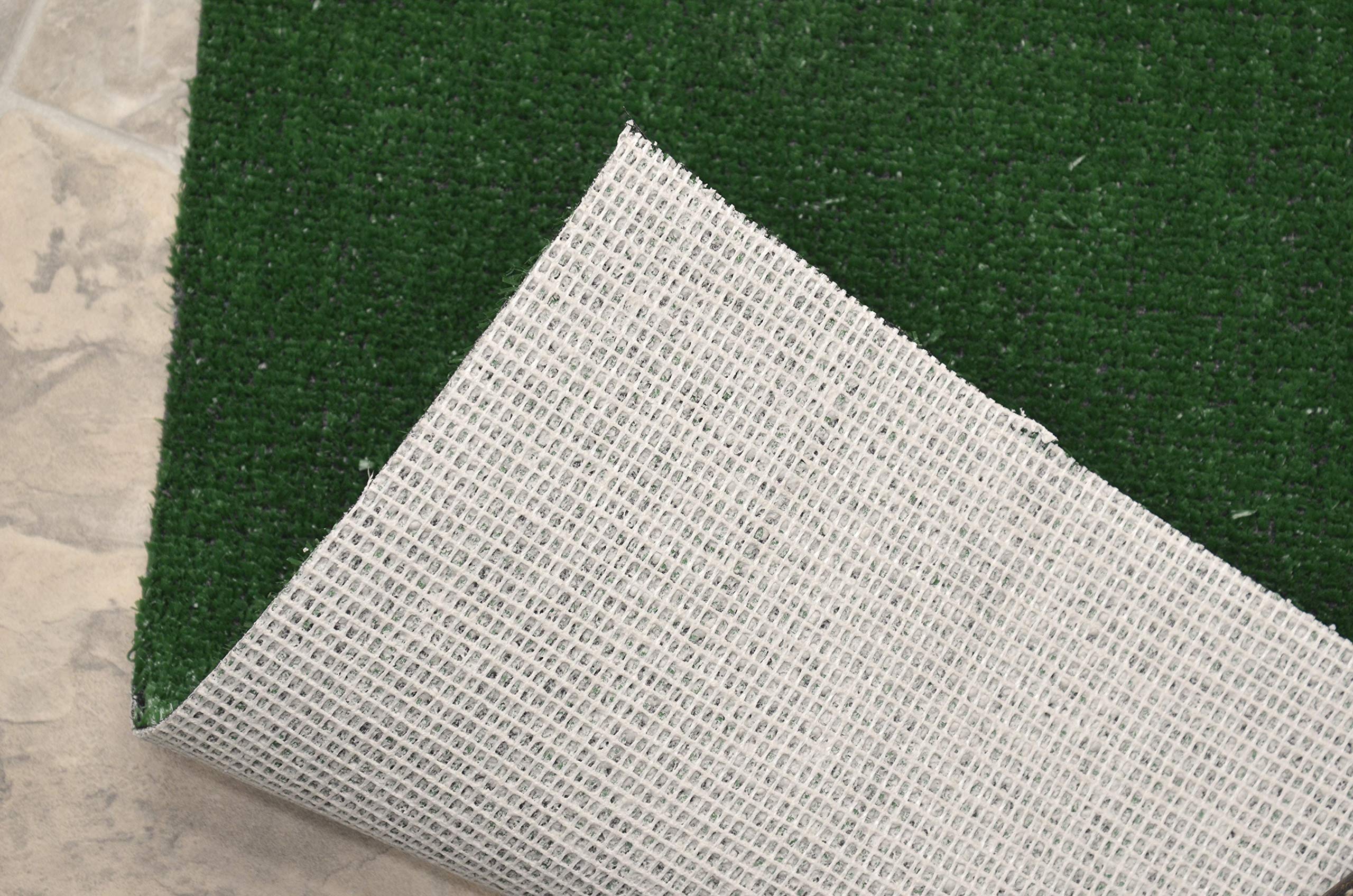 Premium 6' x 9' Artificial Grass Indoor/Outdoor Area Rug - Realistic Green Synthetic Turf Carpet for Patio, Balcony, Playroom & Home Decor | Garland Rug Collection