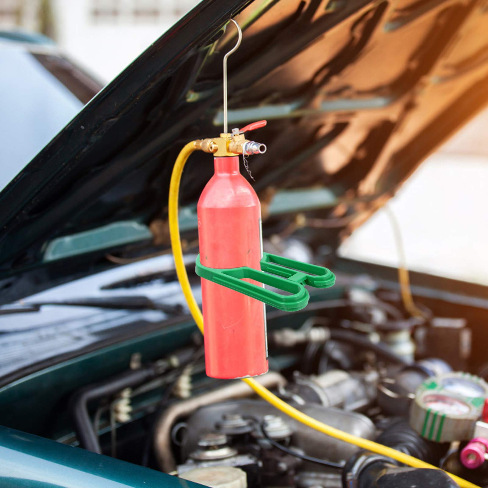FAVOMOTO Green Coolant Oil Side Can Tap Valve - AC Side Mount Bottle Opener Tool for Car Air Conditioning Maintenance & Repair | Perfect for Mechanics & DIY Auto Enthusiasts