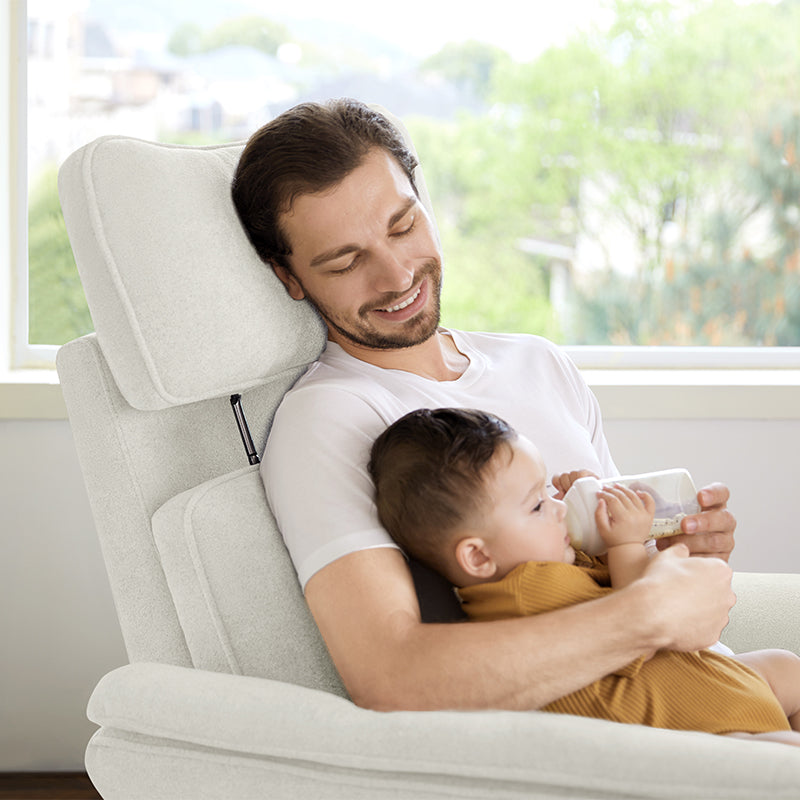 Comfortable Baby Nursery Power Glider Recliner - Perfect for Nursing, Rocking & Bonding with Your Newborn - Ideal for Nurseries, Bedrooms & Living Rooms