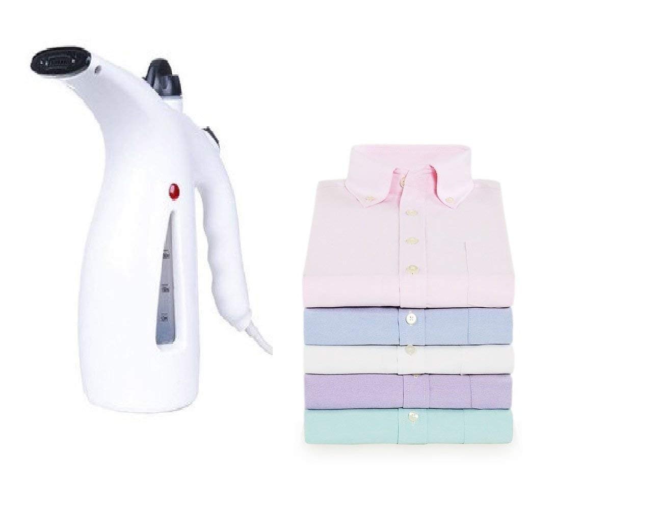 Sevia 2 in 1 Garment & Facial Steamer - 750W Fast Heating Portable Clothes Steamer and Face Steamer for Home, Travel, Spa & Beauty Care | Wrinkle Remover for Dresses, Suits & Skincare Routine