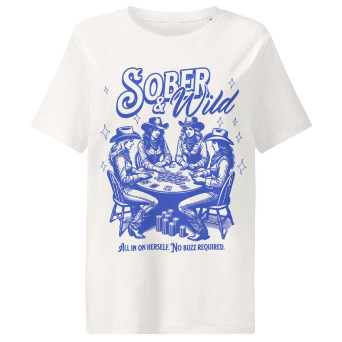 Organic Women's T-Shirt - SOBER & WILD Eco-Friendly Cotton Tee for Casual Wear, Workouts & Everyday Comfort