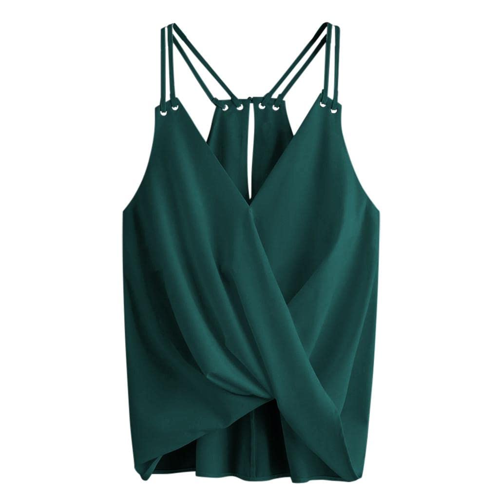 Vedolay Women's Fashion Letter Printed Sleeveless Crop Tank Top - Soft Loose Fit Workout Blouse for Gym, Yoga & Summer Casual Wear