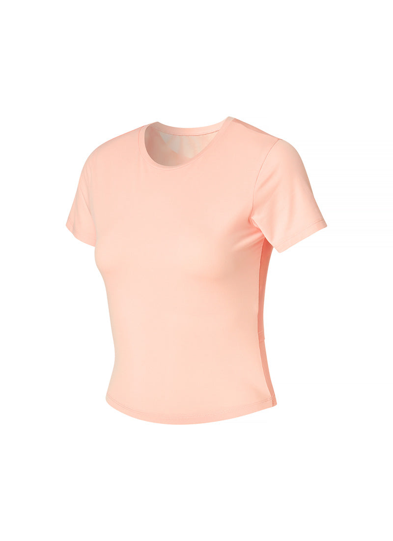 Breathable Power Mesh Short Sleeve T-Shirt for Women - Comfortable Workout & Yoga Top - Moisture Wicking Activewear for Running, Gym & Fitness