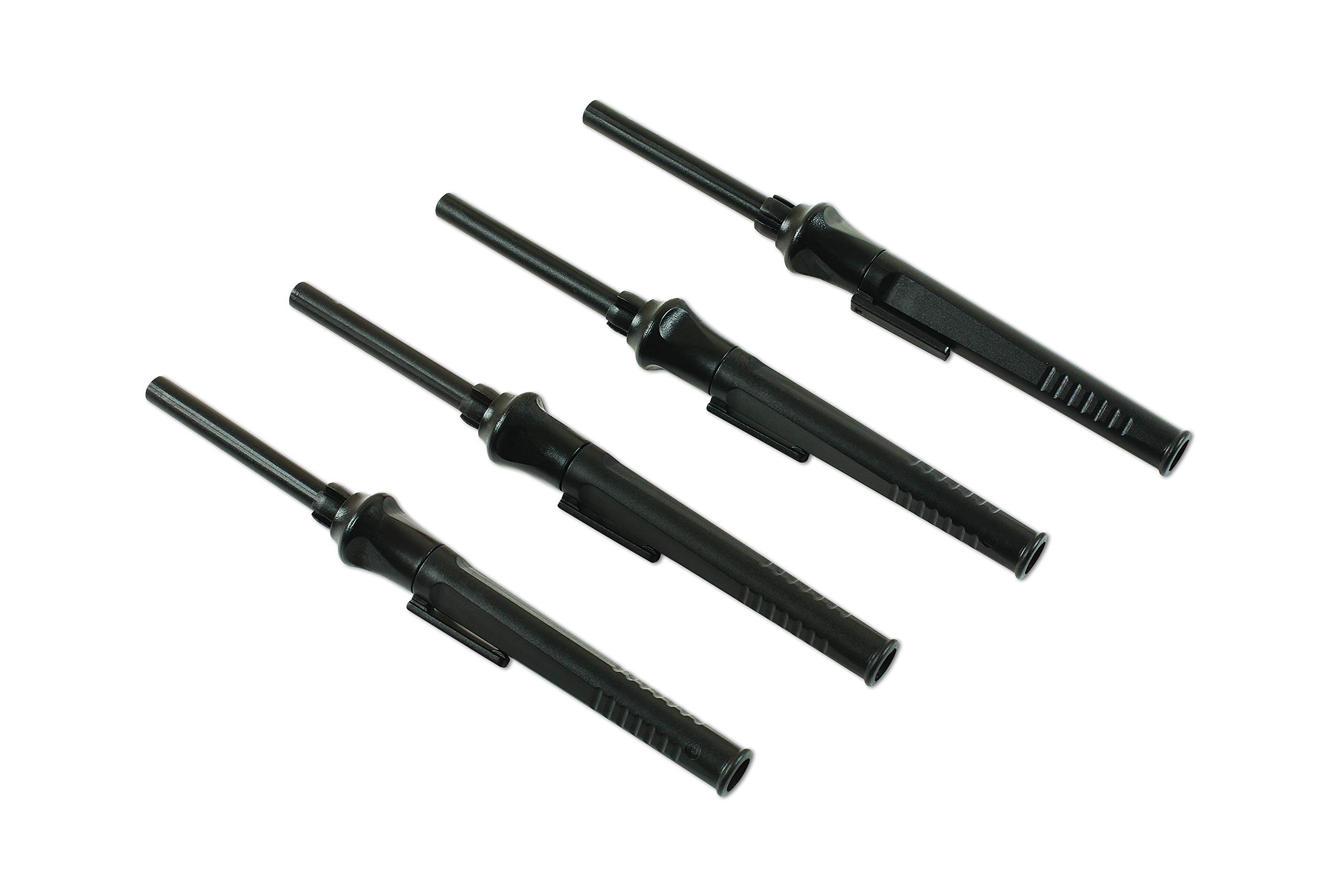 Laser Connect 7744 Professional Detailing Brush Set - 4 Piece Car Cleaning Kit for Interior & Exterior - Perfect for Auto Detailing, Wheel Cleaning, and Dashboard Maintenance
