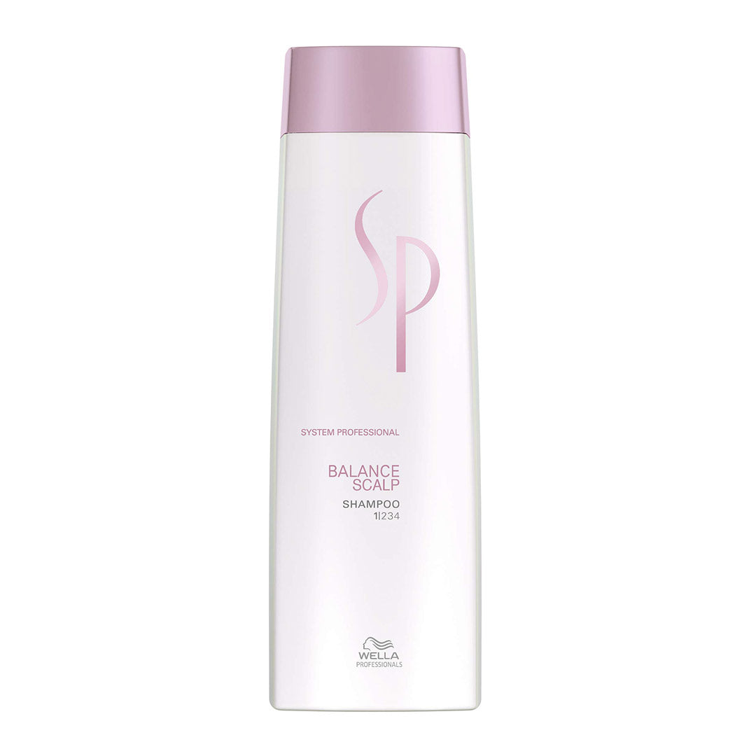 Wella SP Balance Scalp Shampoo 250ml - Hydrating & Soothing Shampoo for Dry, Itchy Scalp - Gentle Cleansing for Healthy Hair - Perfect for Daily Use at Home or Salon